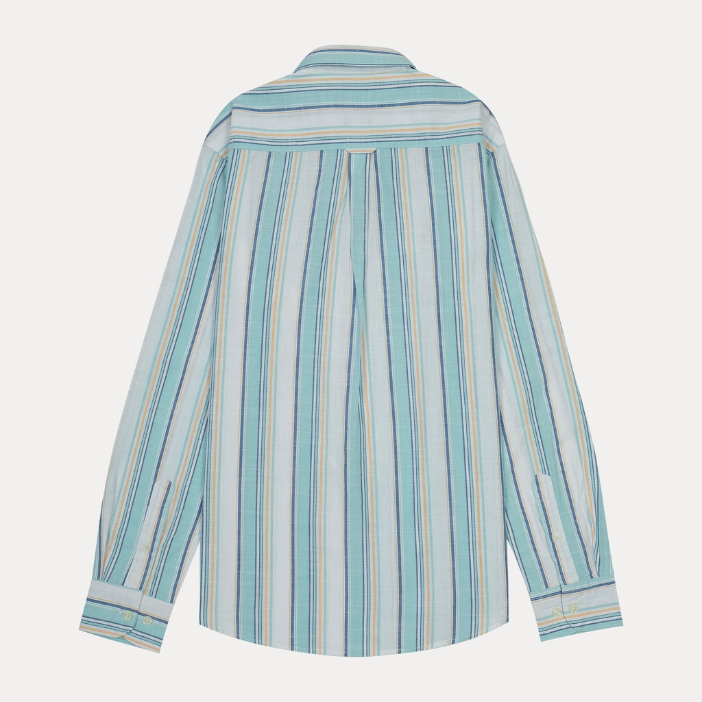 TOMMY HILFIGER Serene Aqua Tailored Fit Long Sleeve Button-Up Shirt