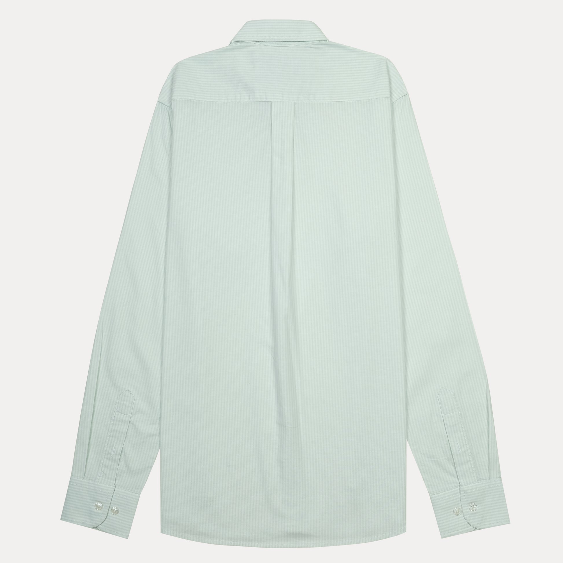 Lacoste Serene Striped Regular Fit Shirt in Soft Mint