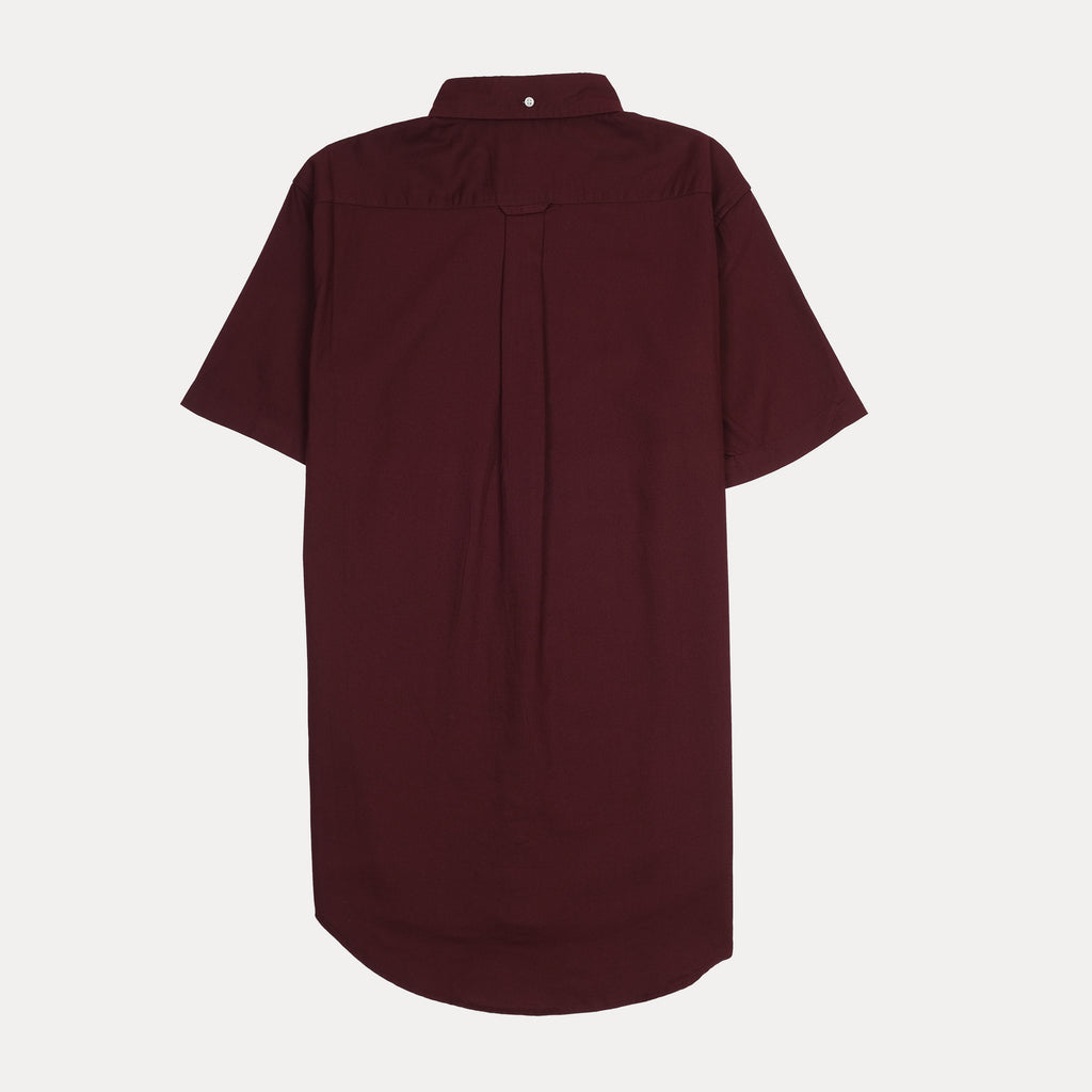 GANT Regal Merlot Short-Sleeve Button-Up Shirt