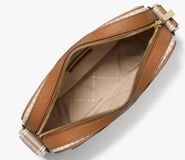 MICHAEL KORS Sandstone Luxe Signature Canvas Crossbody Bag