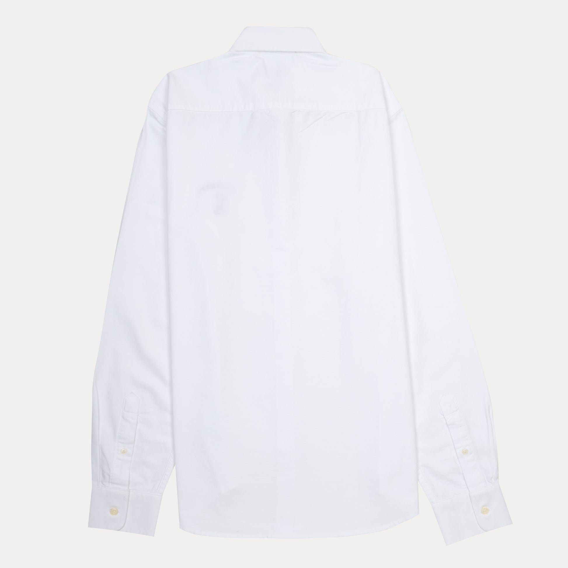 HACKETT Crisp Cotton Classic White Button-Up Shirt