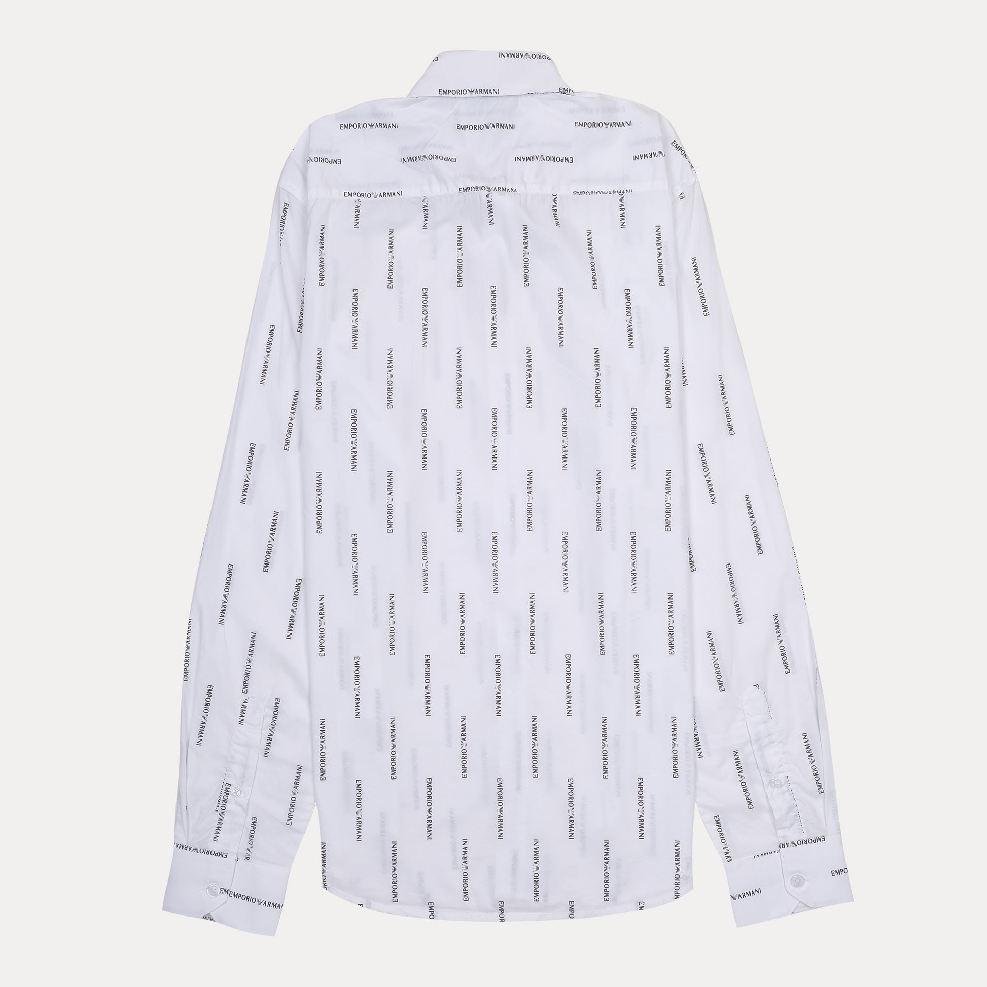 EMPORIO ARMANI Logo Print Long Sleeve Shirt