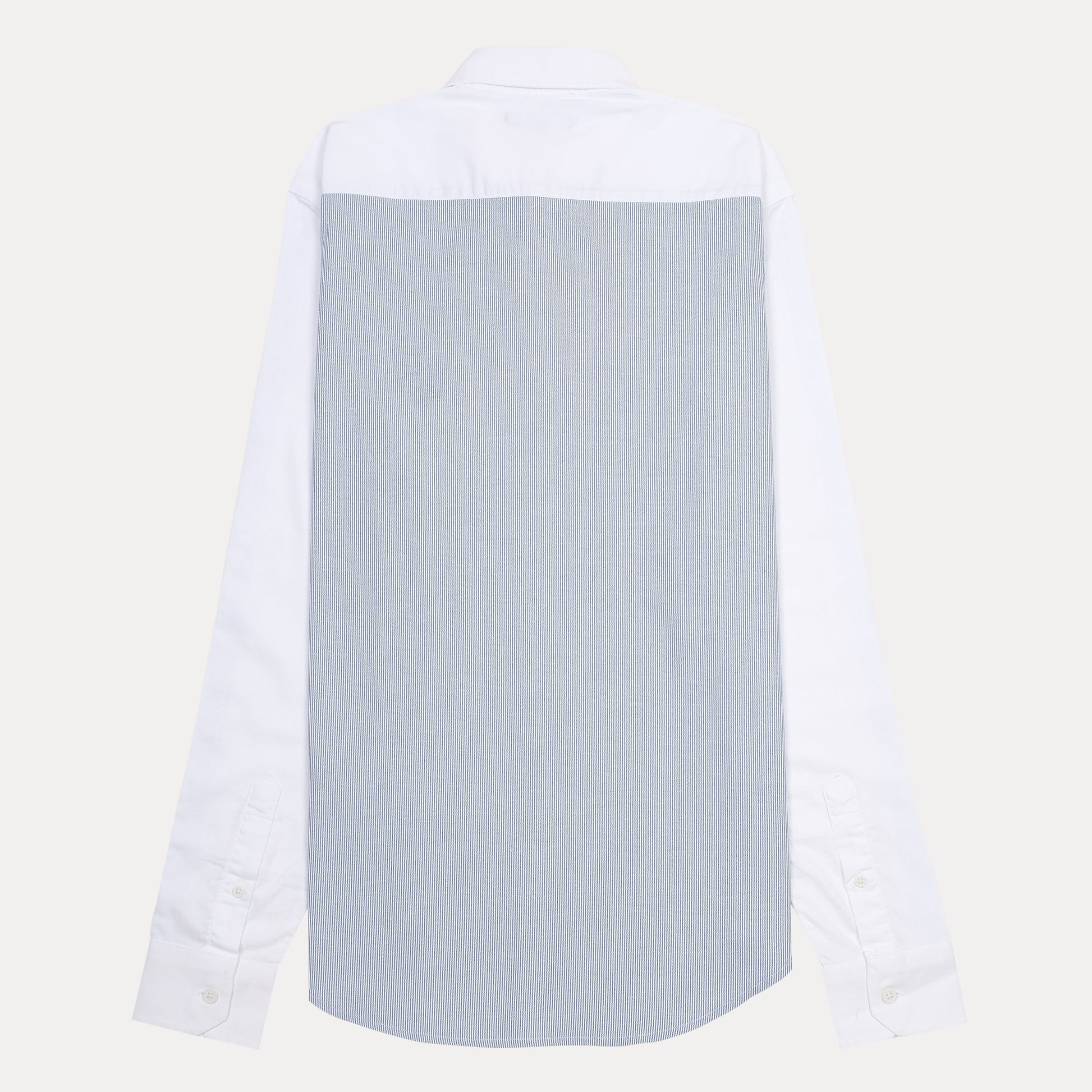 KARL LAGERFELD Chic Striped Elegance Shirt in Crisp White