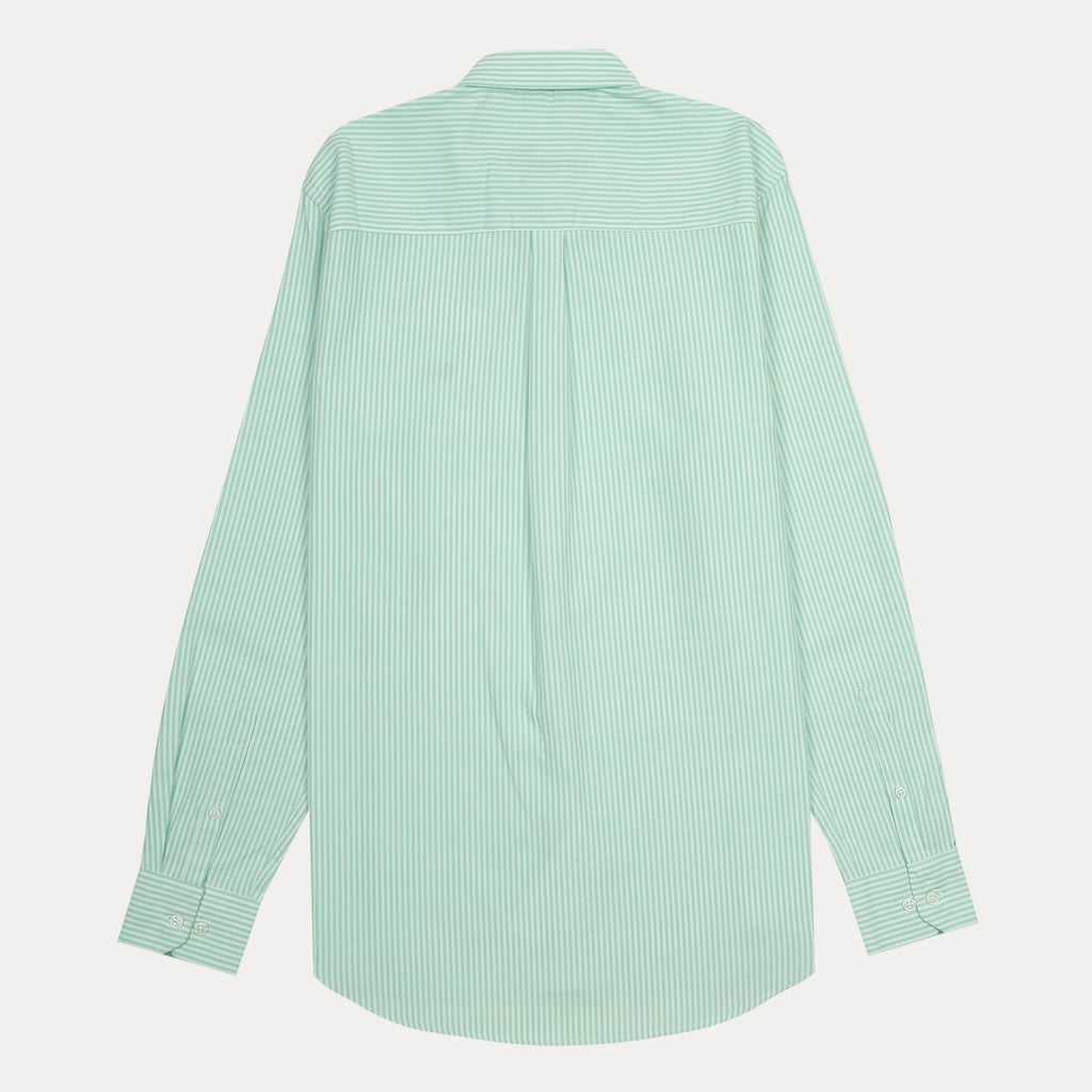 harmont&blaine Refreshing Striped Delight Shirt in Minty Breeze