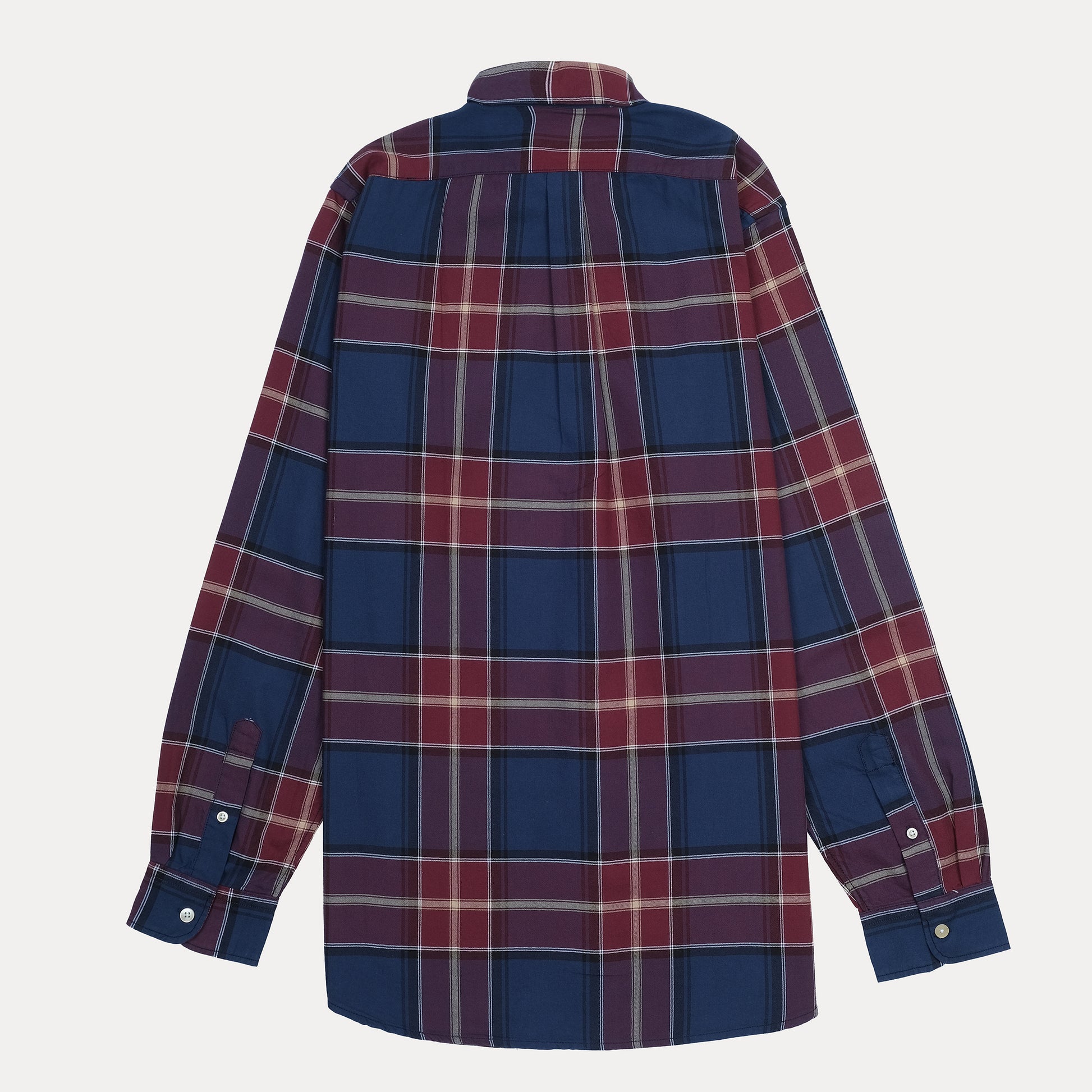 Polo Ralph Lauren Custom Fit Plaid Shirt in Majestic Midnight & Burgundy Bliss