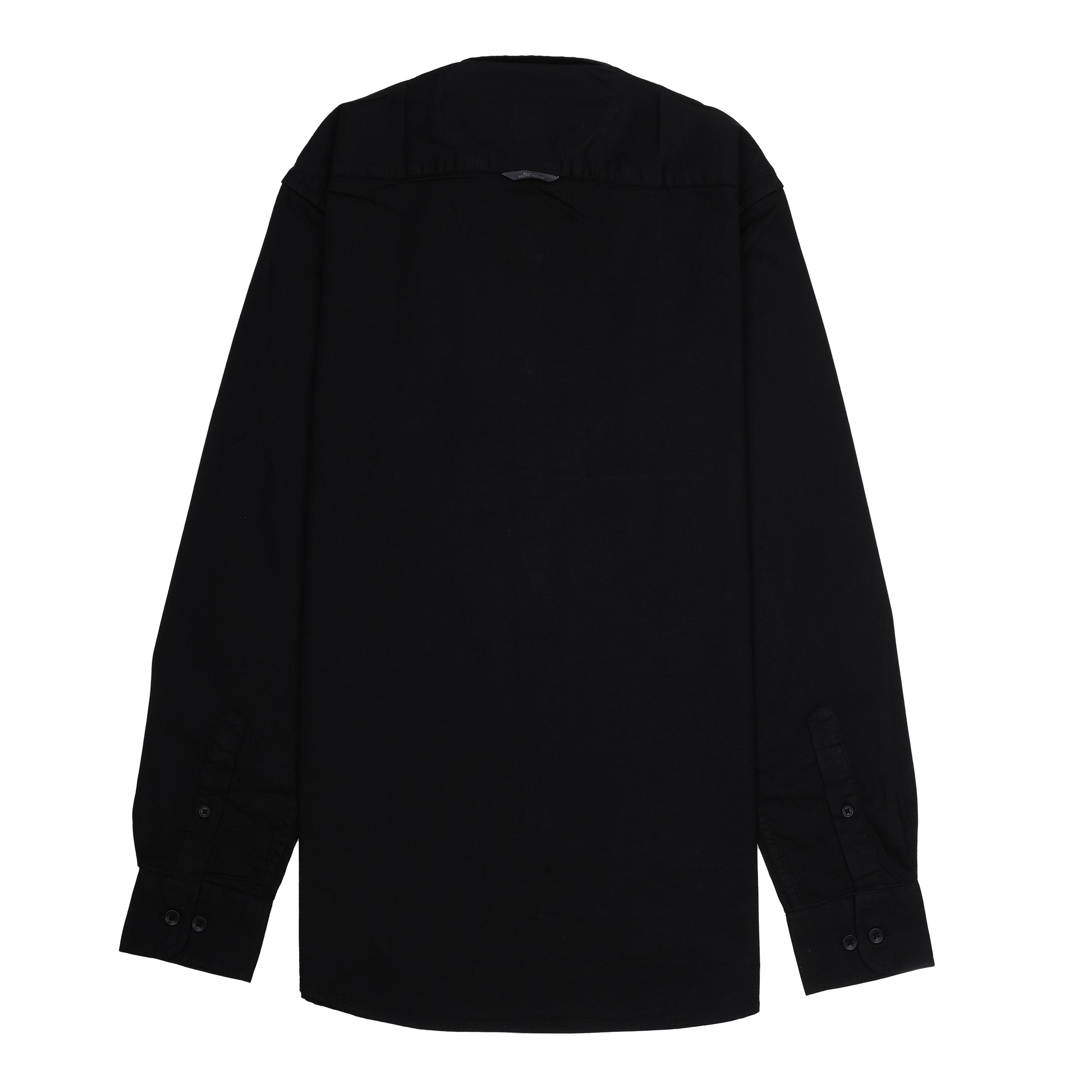Armani Exchange Elegant Midnight Black Button-Up Shirt