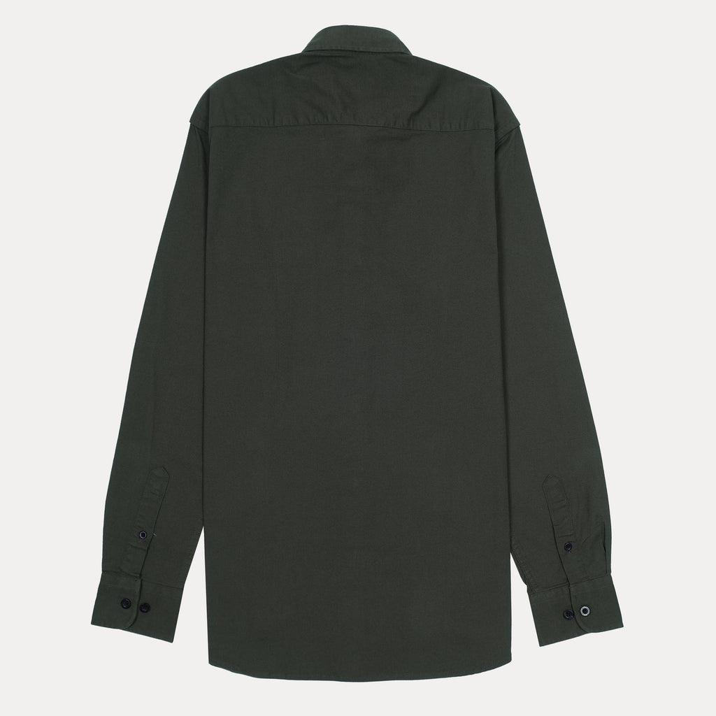 LACOSTE Midnight Onyx Tailored Fit Long Sleeve Button-Up Shirt