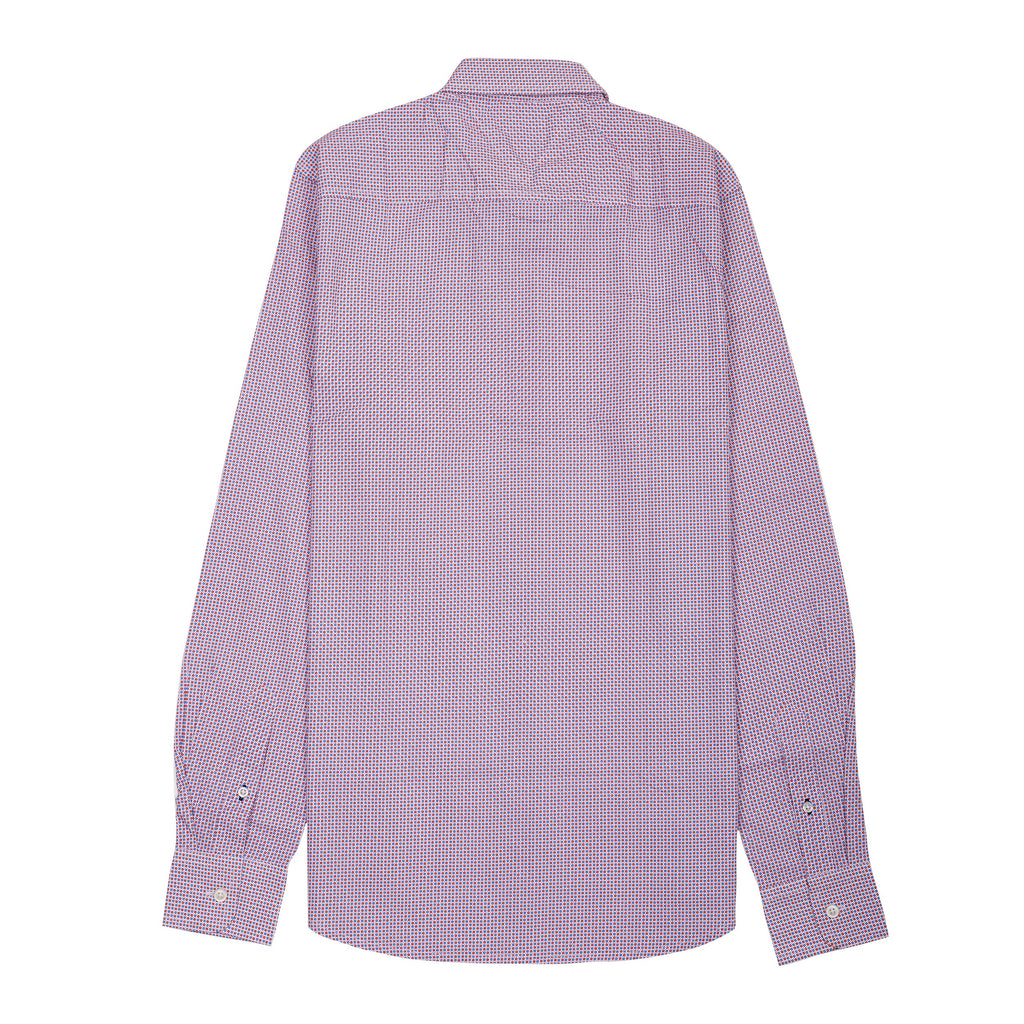 TOMMY HILFIGER Prismatic Mauve Tailored Fit Long Sleeve Button-Up Shirt
