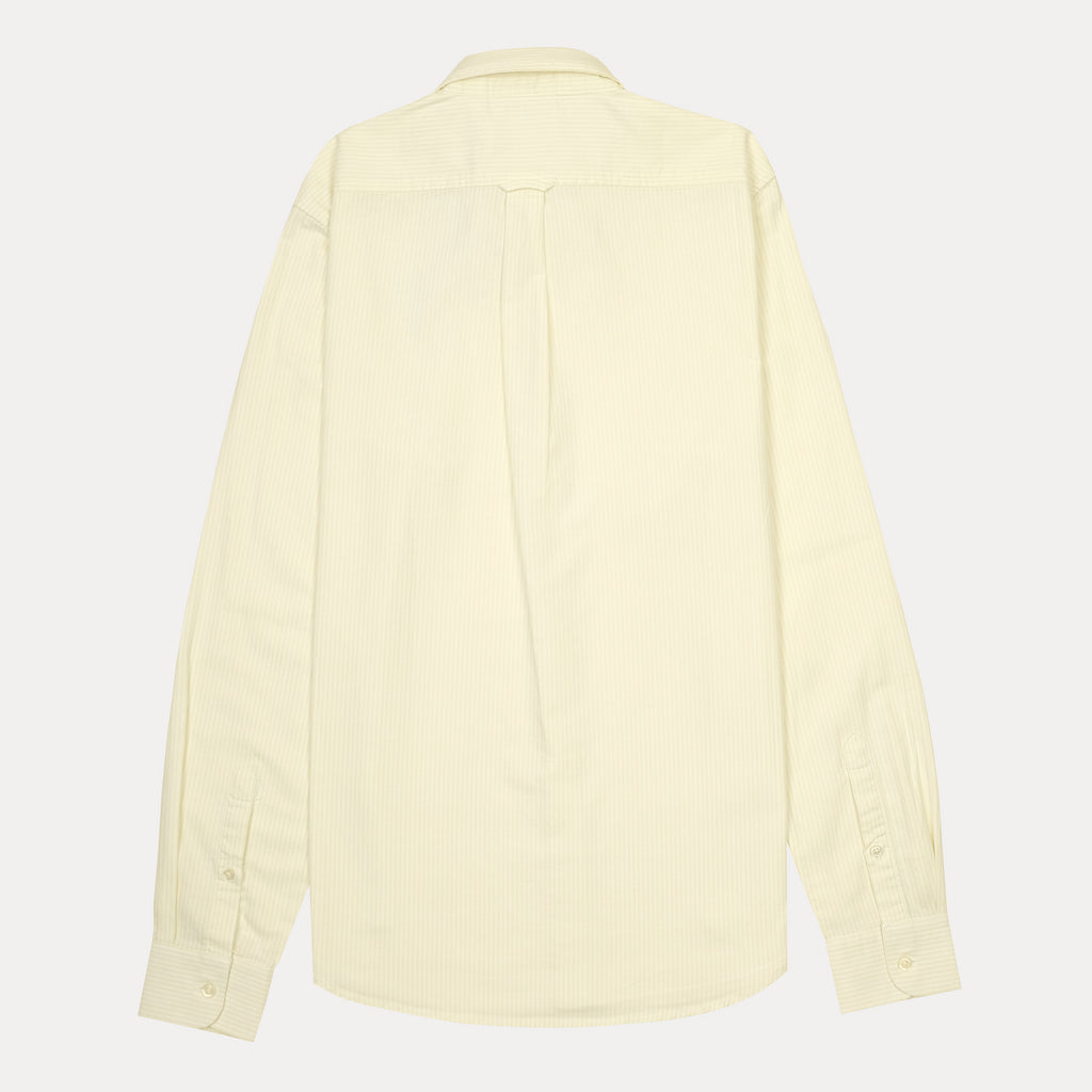 Lacoste Pique Striped Delight Shirt in Soft Lemon