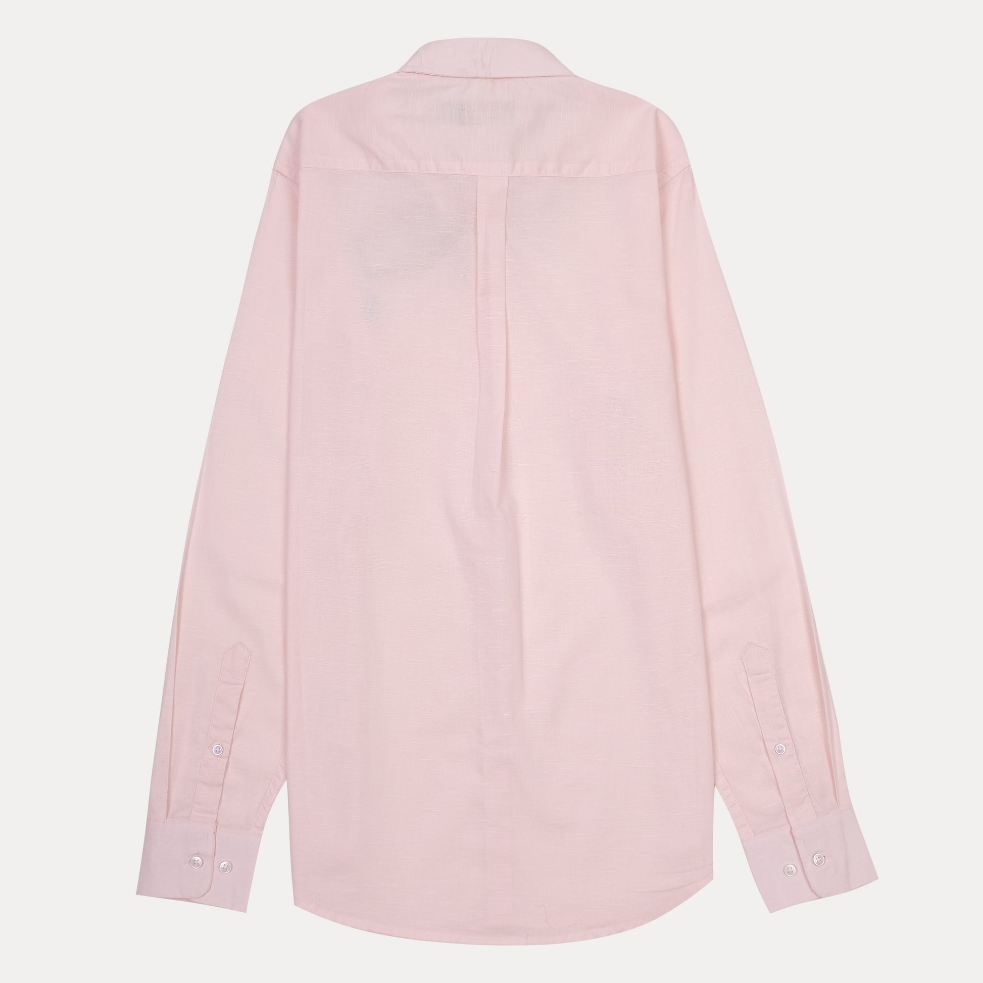 POLO RALPH LAUREN SLIM FIT Button-Down Oxford Linen Shirt in Soft Pink