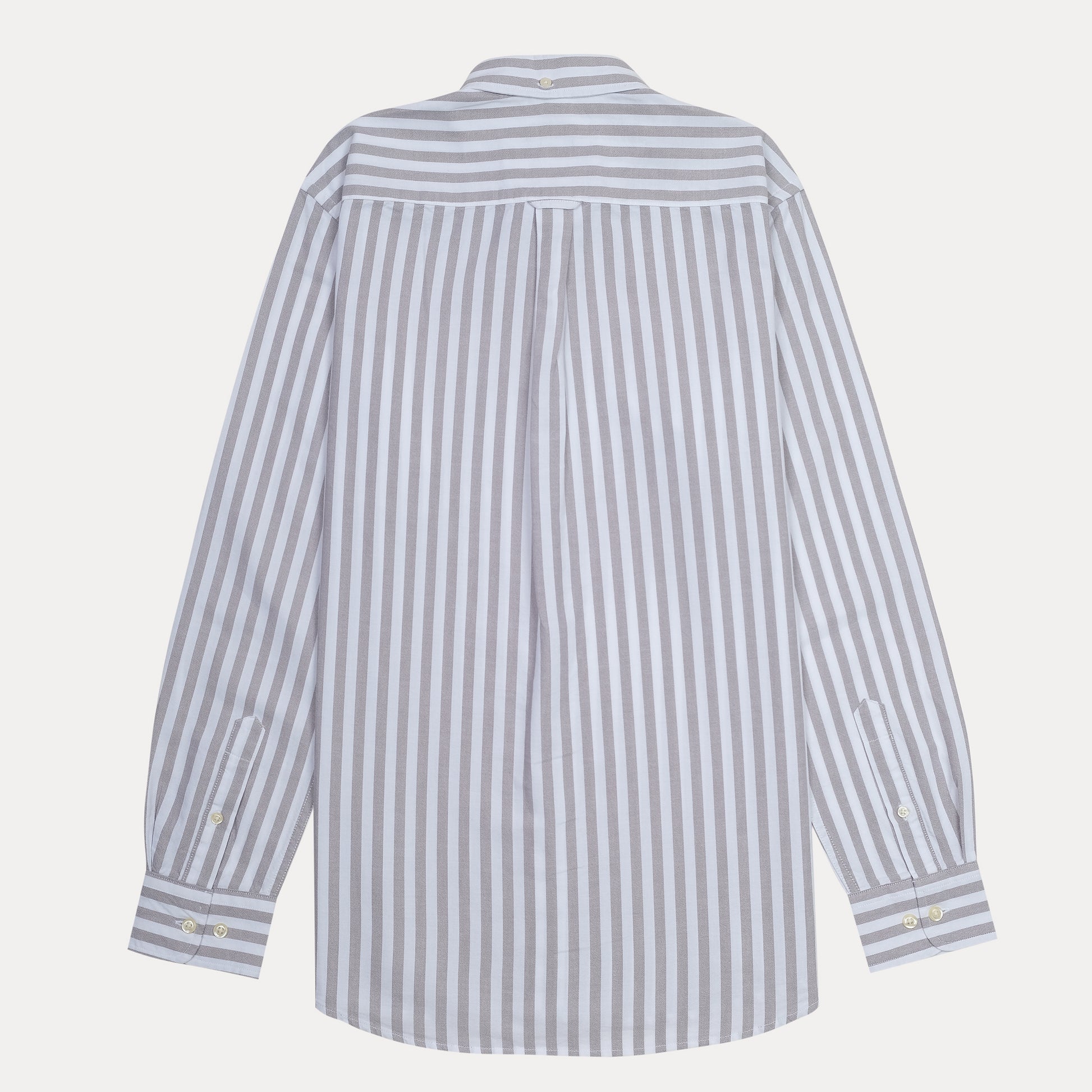 GANT Striped Elegance Tech Prep Shirt in Soft Taupe