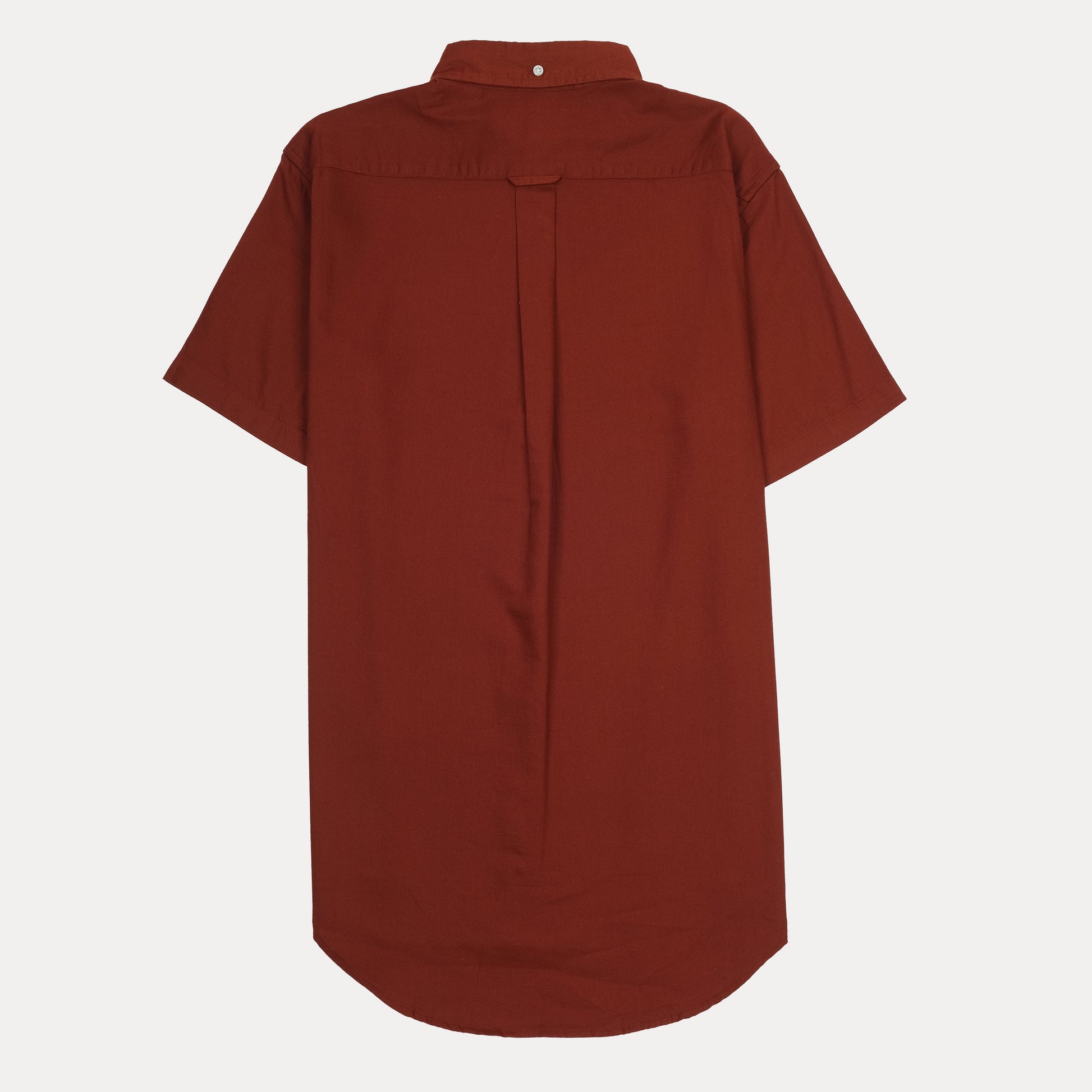 GANT Rustic Red Short-Sleeve Button-Up Shirt