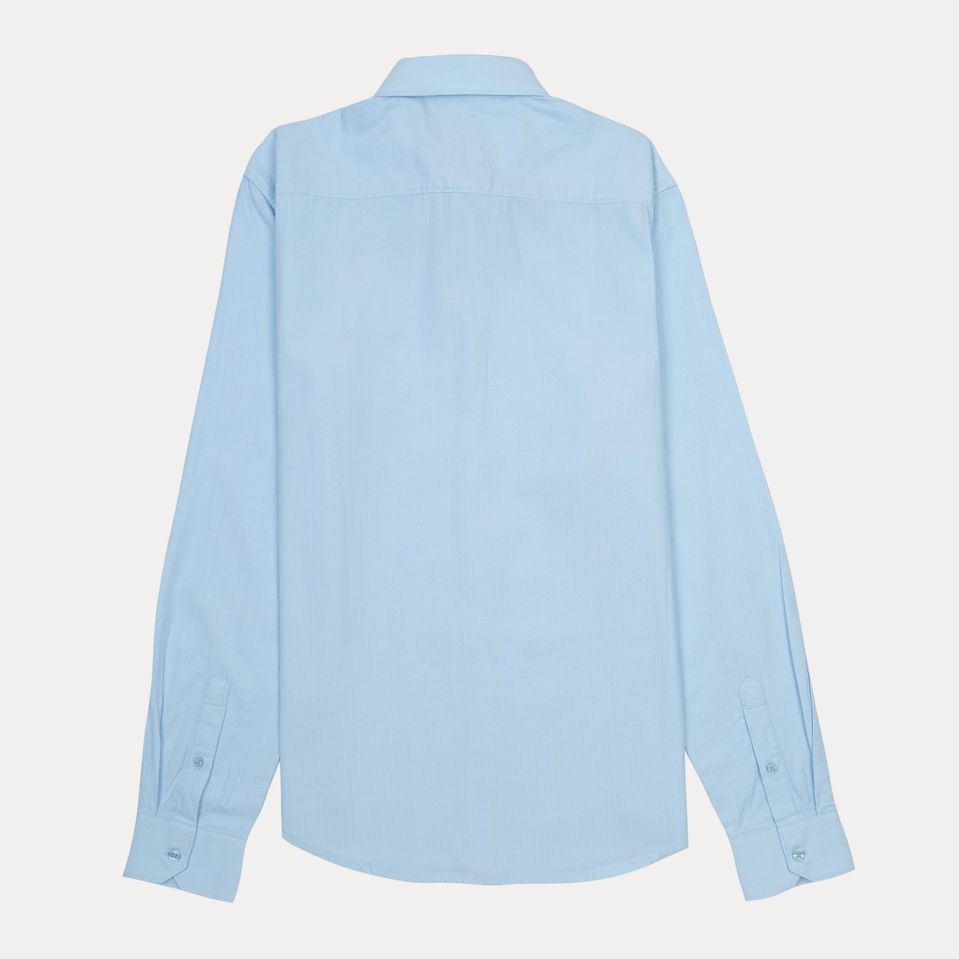 Armani Exchange Light Blue Button-Up Shirt with Logo