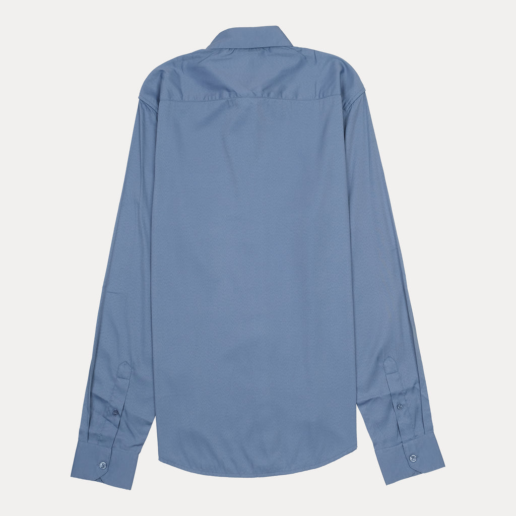 Giorgio Armani Classic Fit Long Sleeve Button-Up Shirt in Blue
