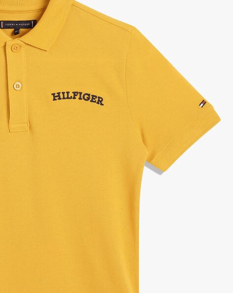 TOMMY HILFIGER Radiant Amber Classic Fit Short Sleeve Polo