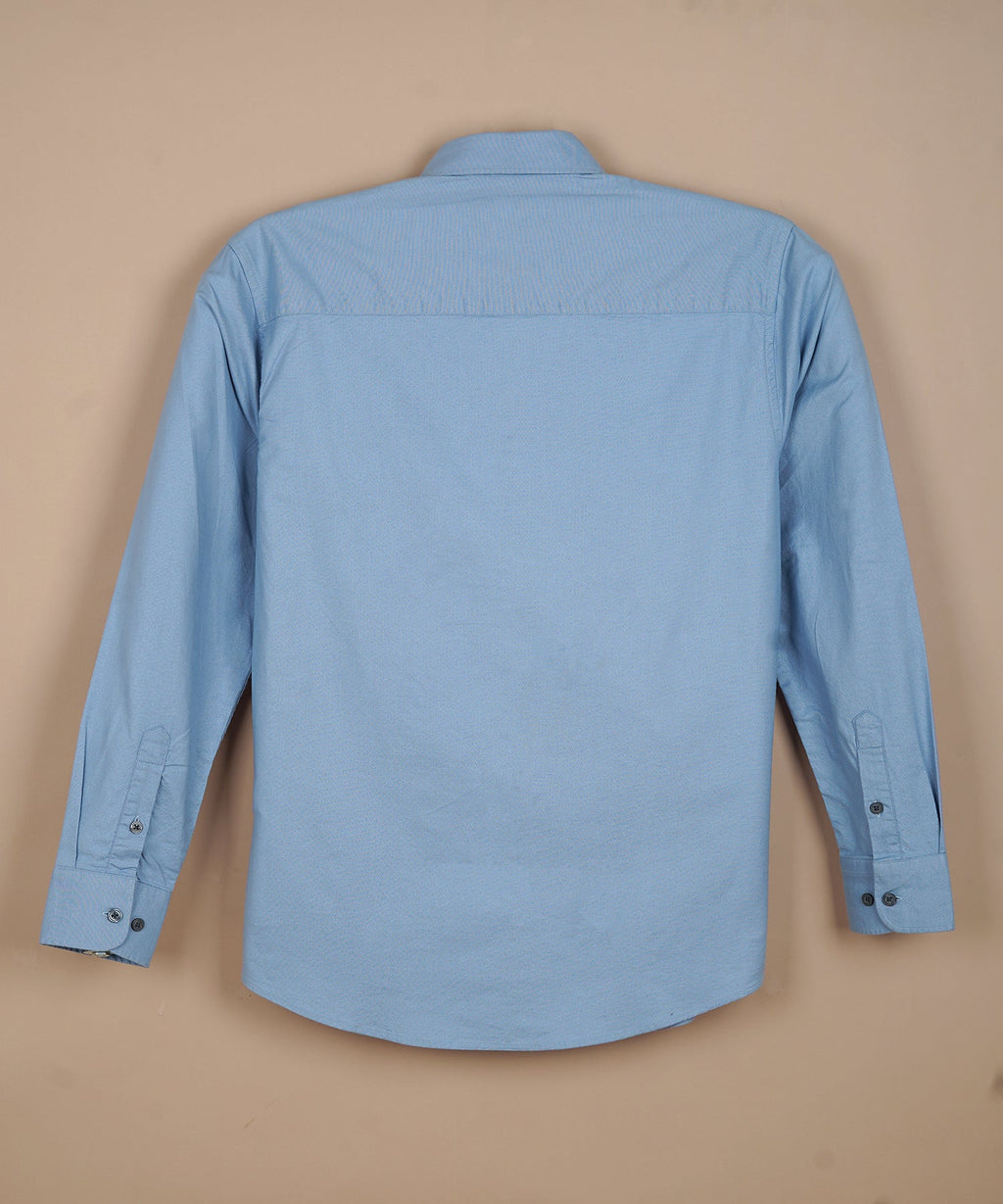 CALVIN KLEIN Nebulous Aqua Tailored Fit Long Sleeve Button-Up Shirt