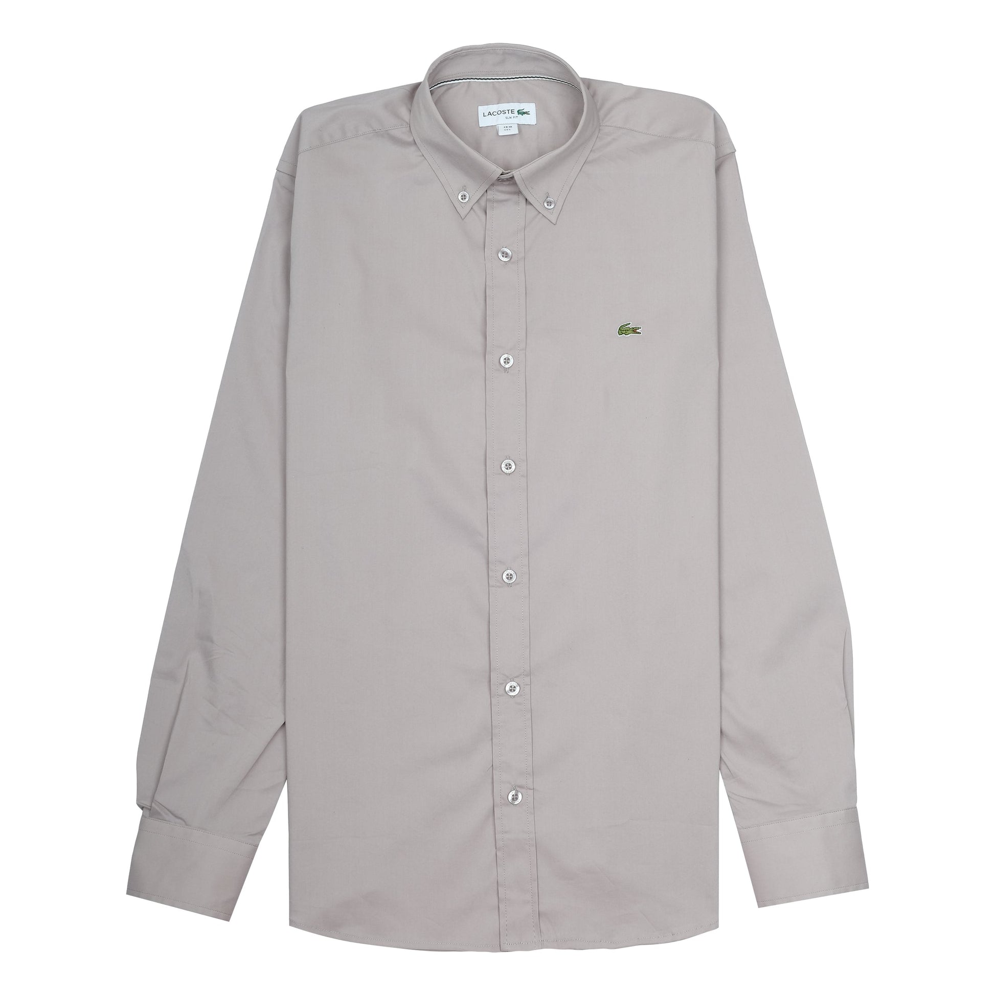 Lacoste Elegant Ecru Button-Up Shirt