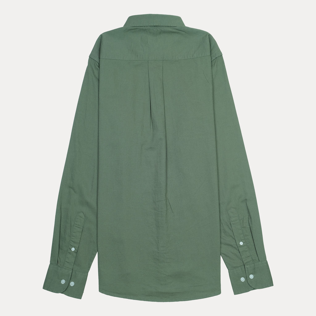 GANT Tech Prep Long Sleeve Button-Down Shirt in Olive Green