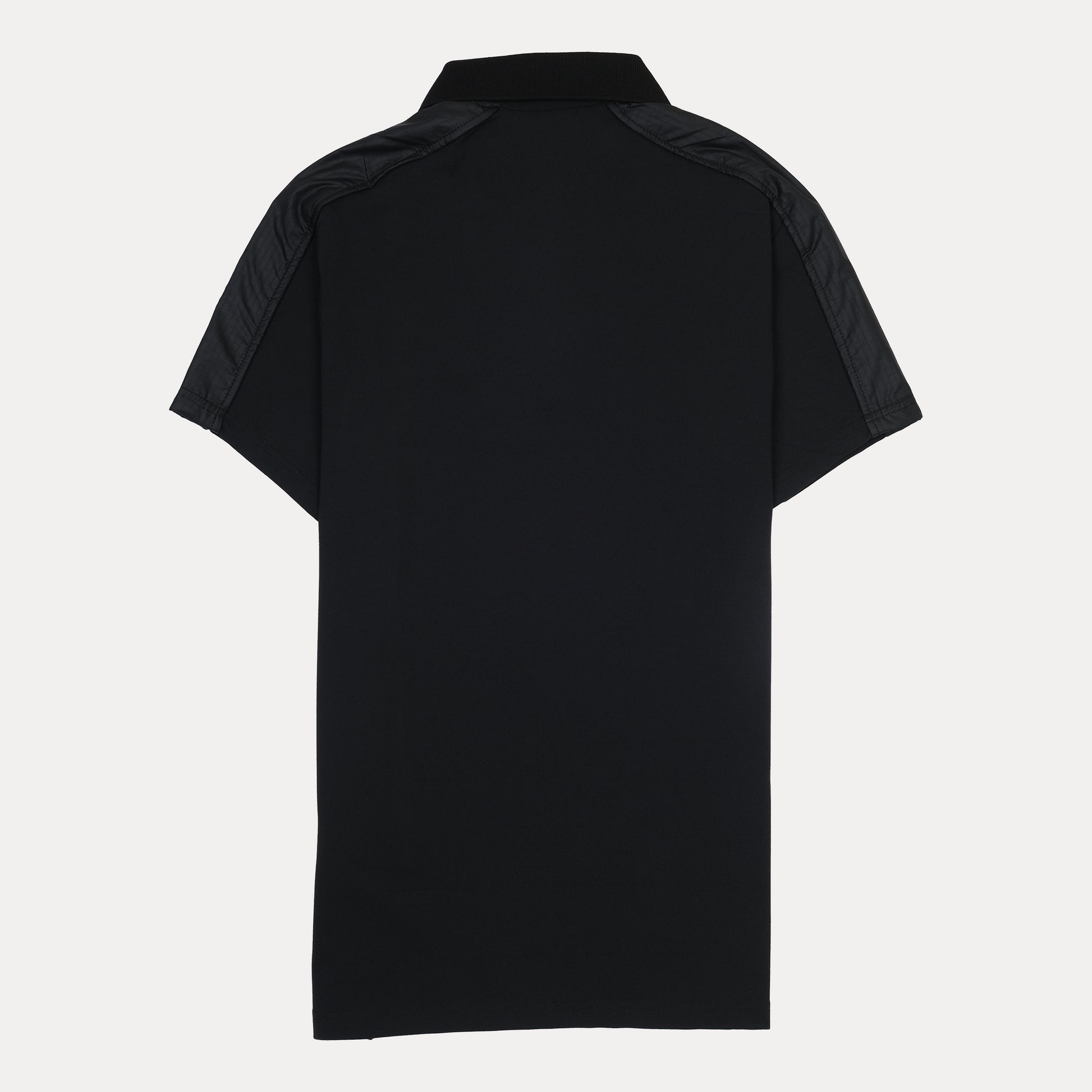 HACKETT Sport Black Polo Shirt with Contrast Sleeves