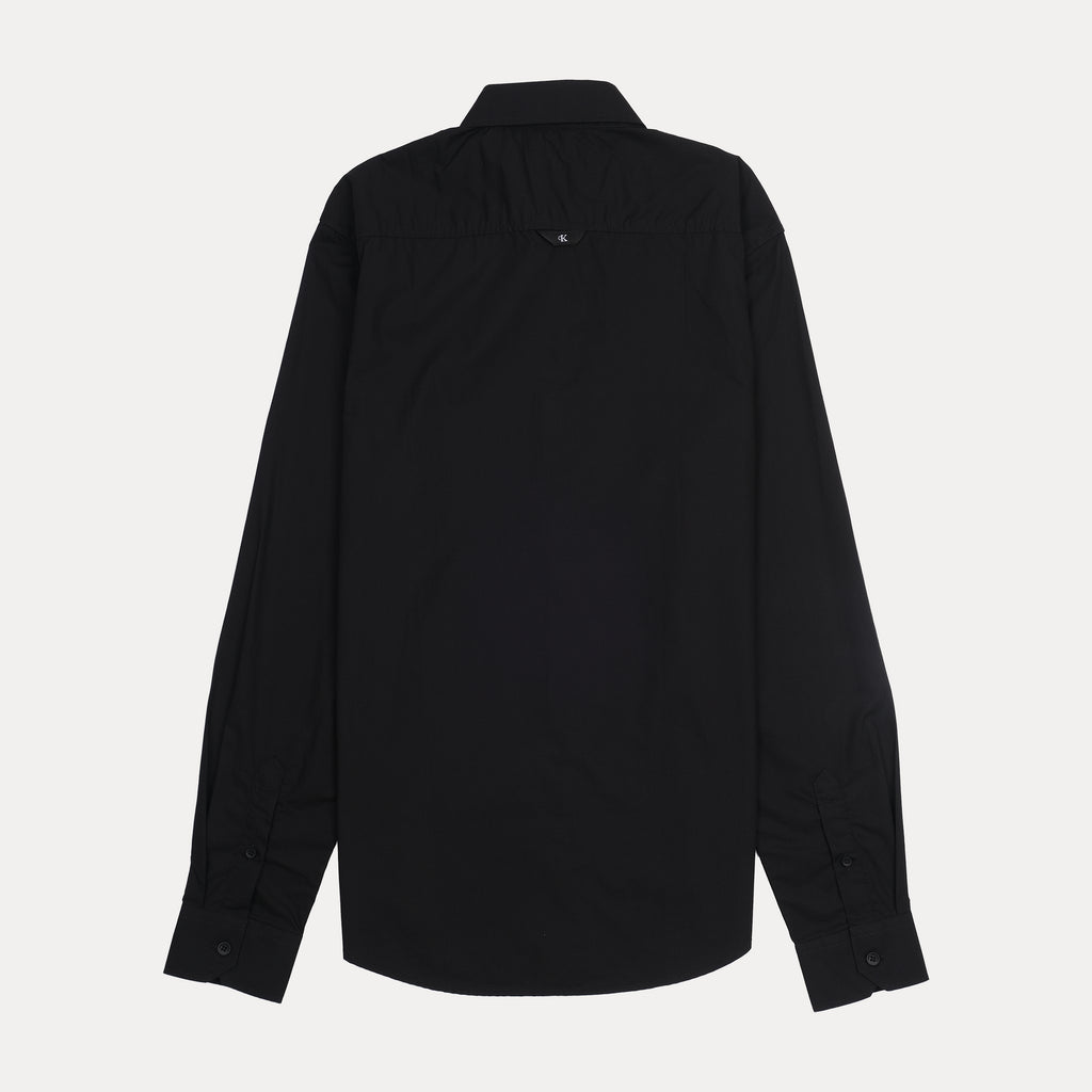 CALVIN KLEIN Untamed Onyx Whisper Long Sleeve Button-Up Shirt