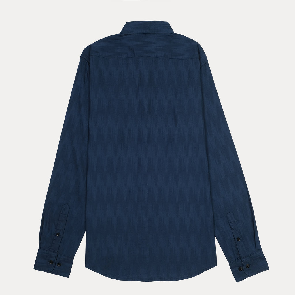 Calvin Klein Elegant Indigo Textured Shirt
