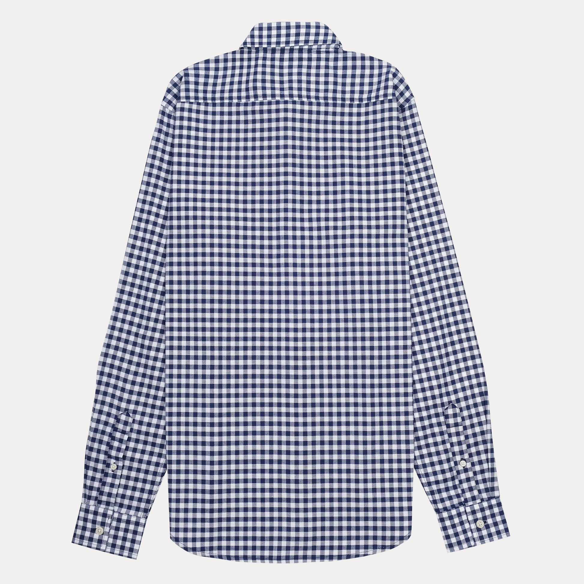 Lacoste Slim Fit Gingham Delight Shirt in Nautical Navy & White