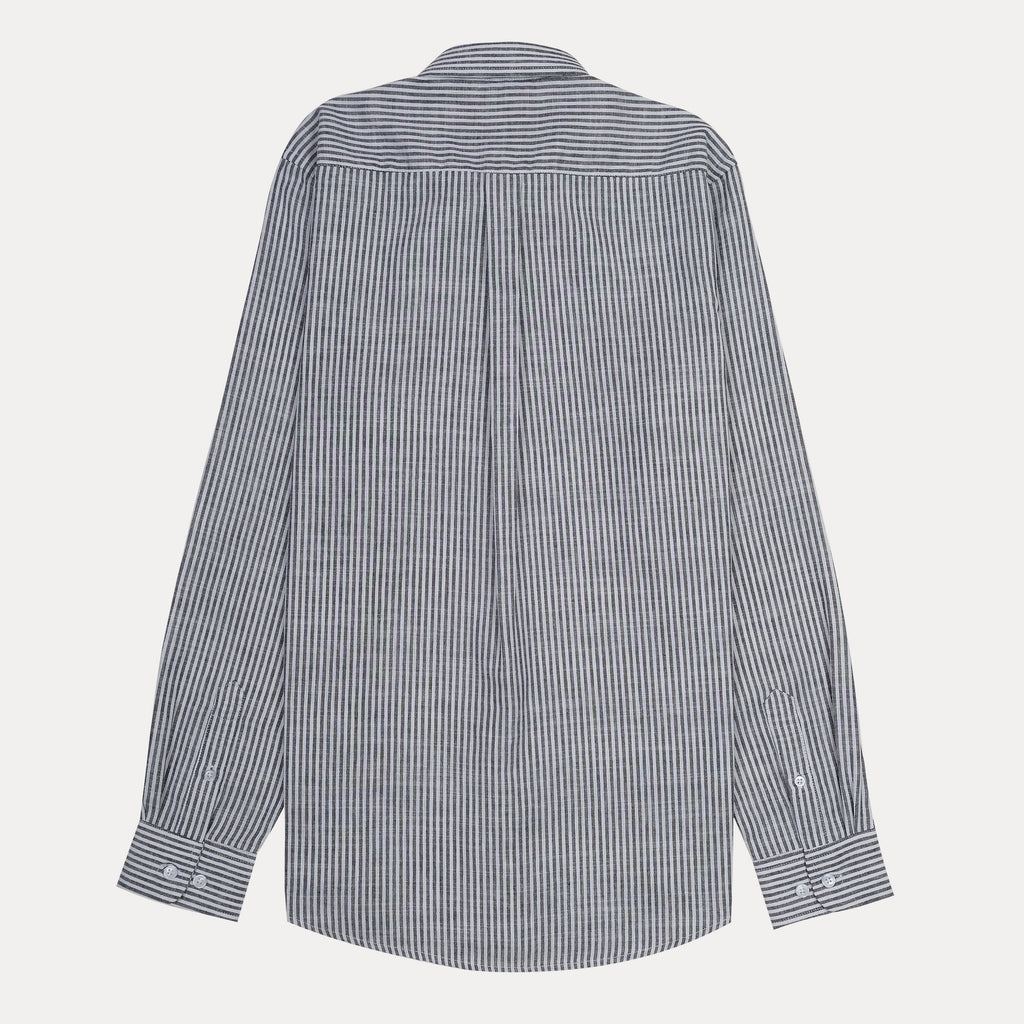 Polo Ralph Lauren Classic Fit Striped Linen Elegance Shirt in Midnight Stripe