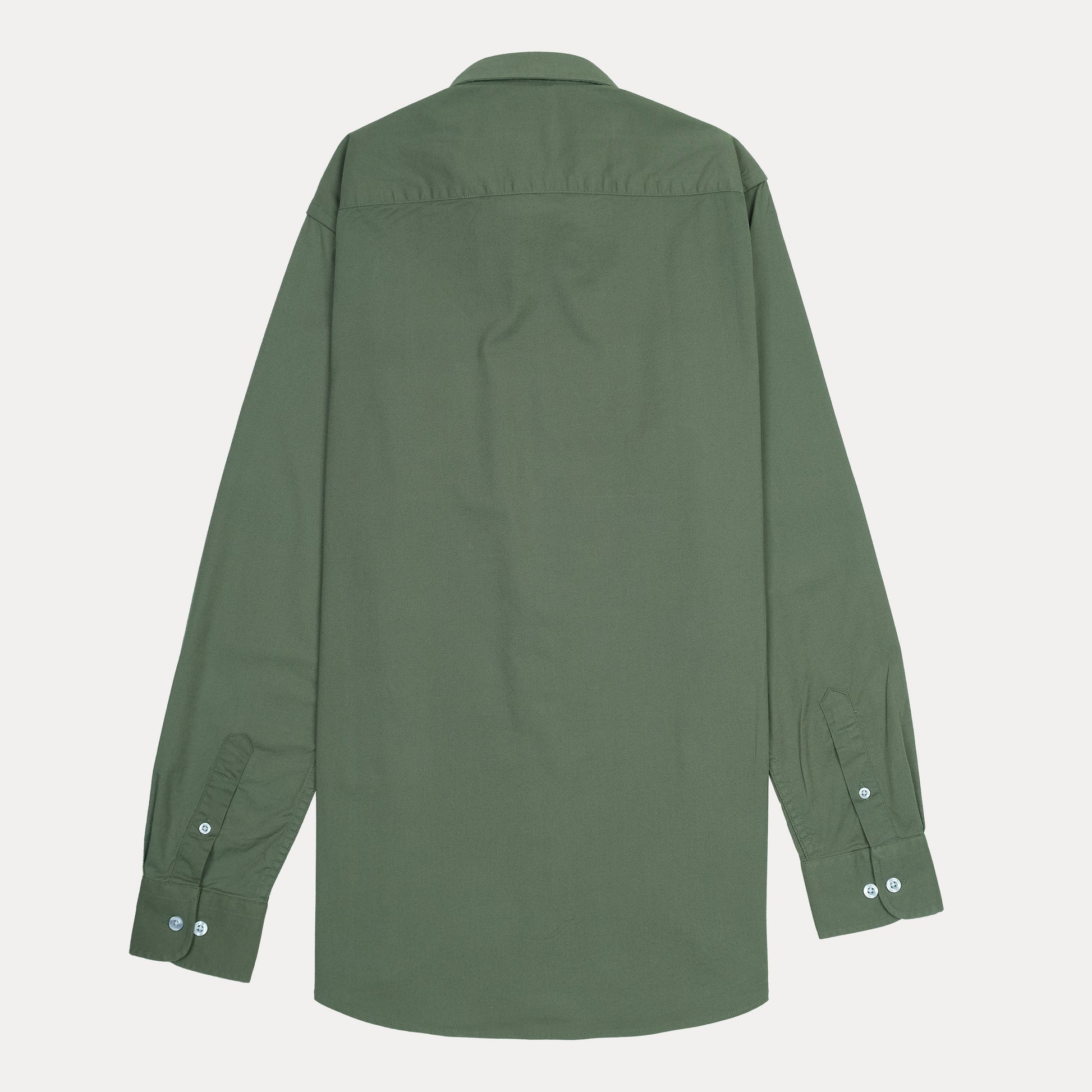 Lacoste Elegant Olive Green Button-Up Shirt
