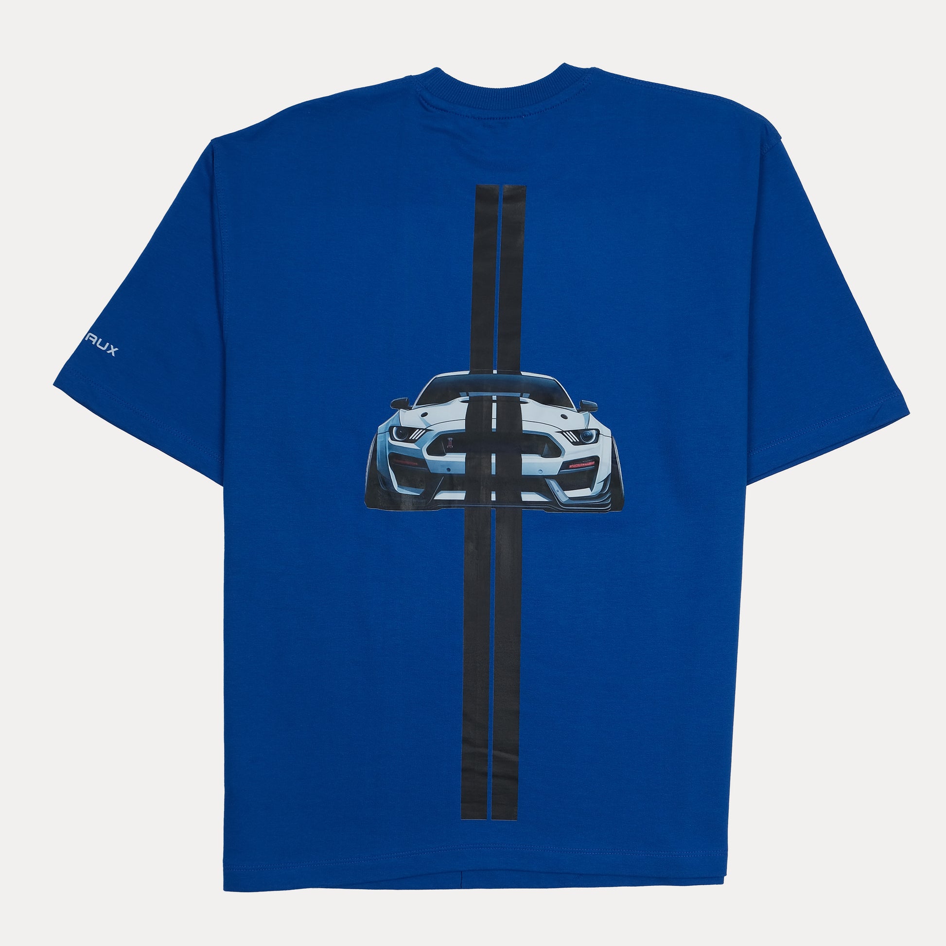 FERAUX Dynamic Mustang Graphic Oversized Tee in Electric Azure