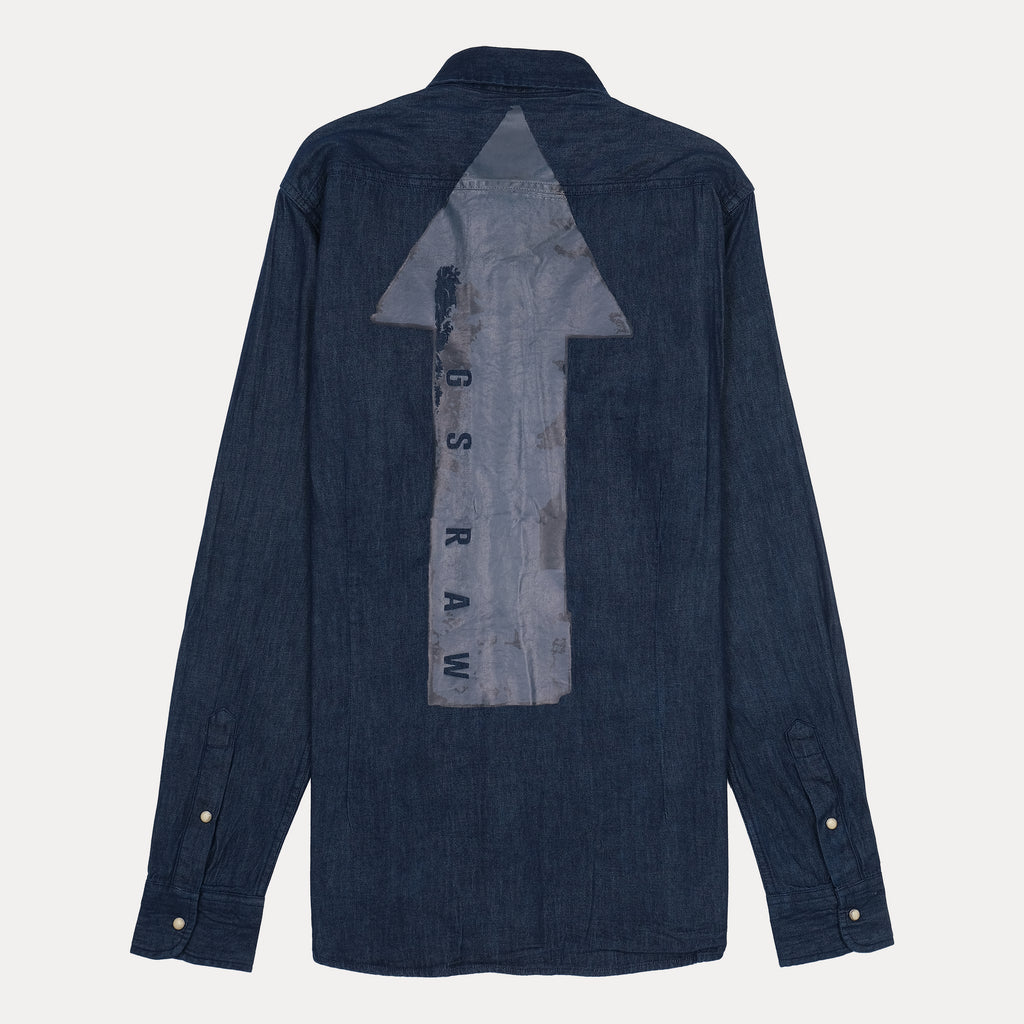 G-STAR RAW Opulent Indigo Slim Fit Long Sleeve Denim Shirt