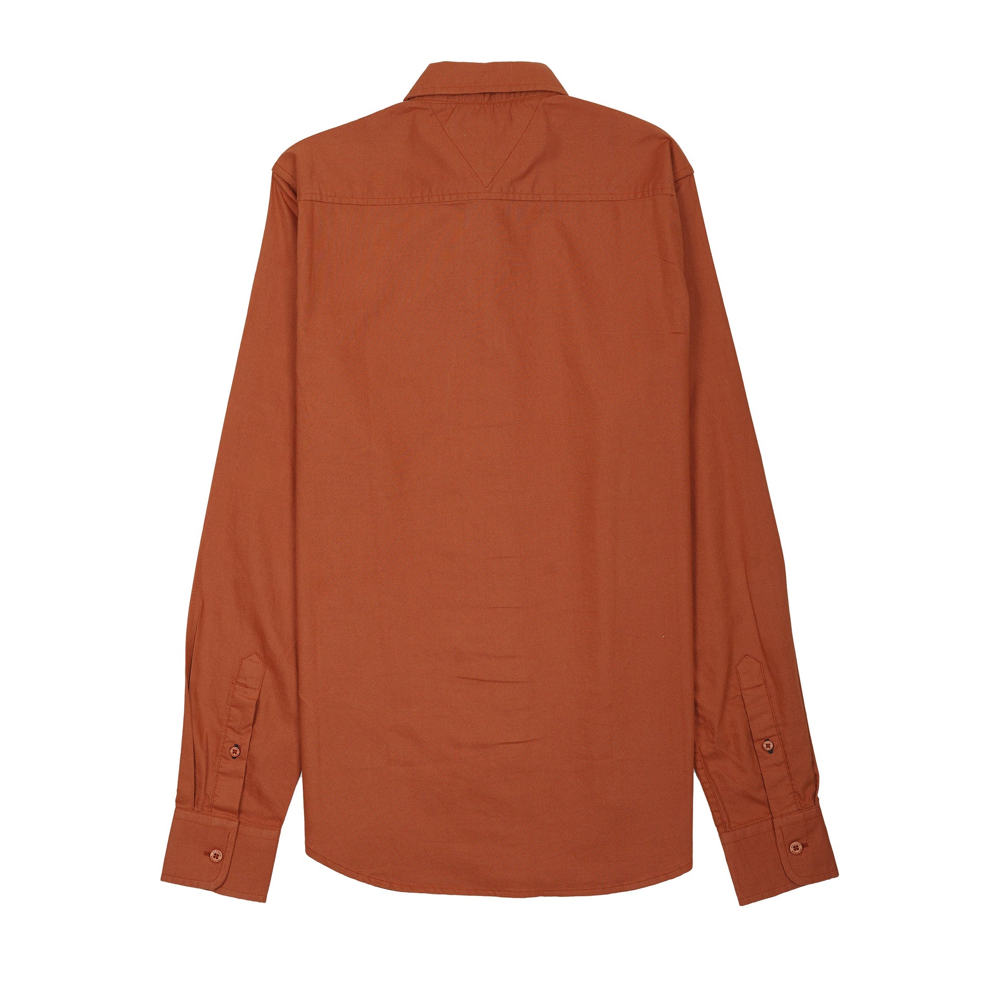 TOMMY HILFIGER Opulent Saffron Dusk Luxe Tailored Fit Long Sleeve Button-Up Shirt