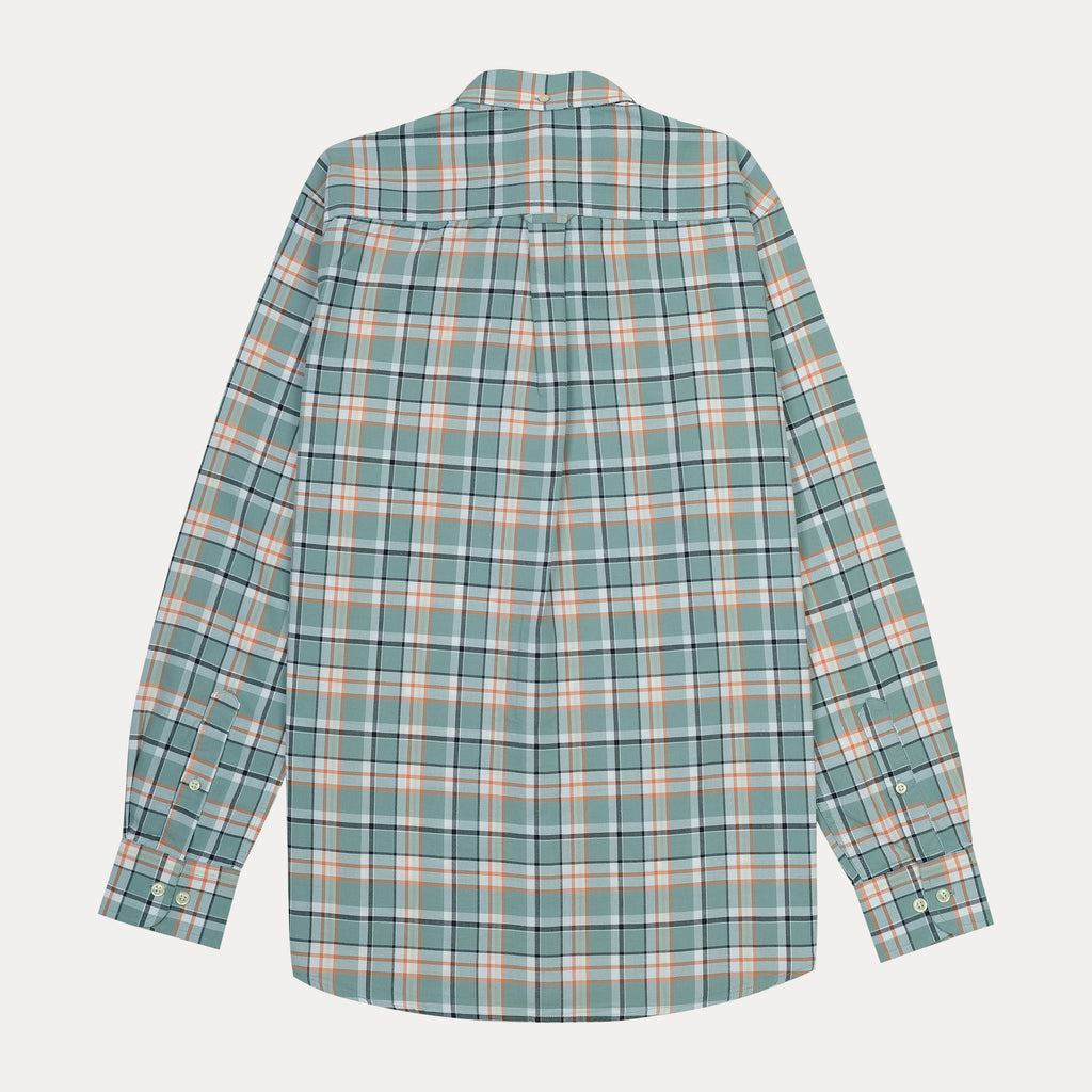 GANT The Beefy Oxford Shirt in Serene Teal Plaid