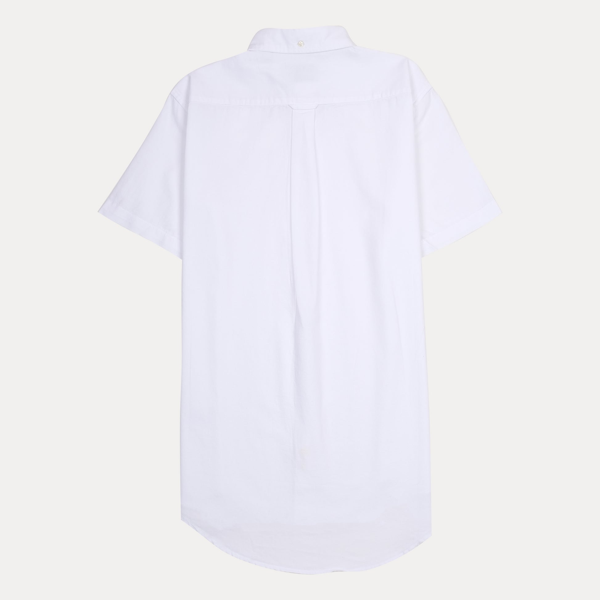 GANT Effortlessly Crisp Short-Sleeve Button-Up Shirt in Pristine White