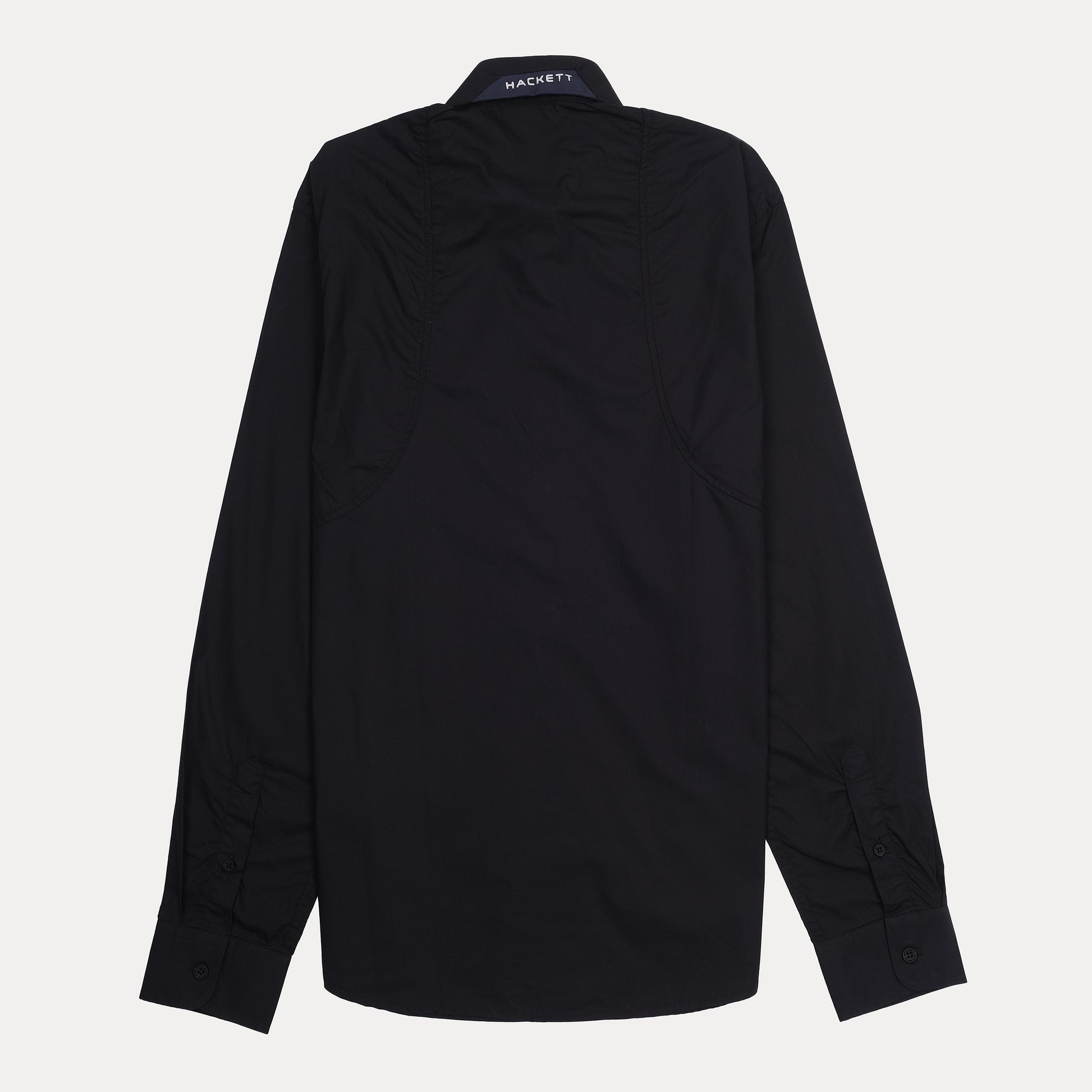 Hackett Aston Martin AMR Long Sleeve Shirt in Midnight Obsidian
