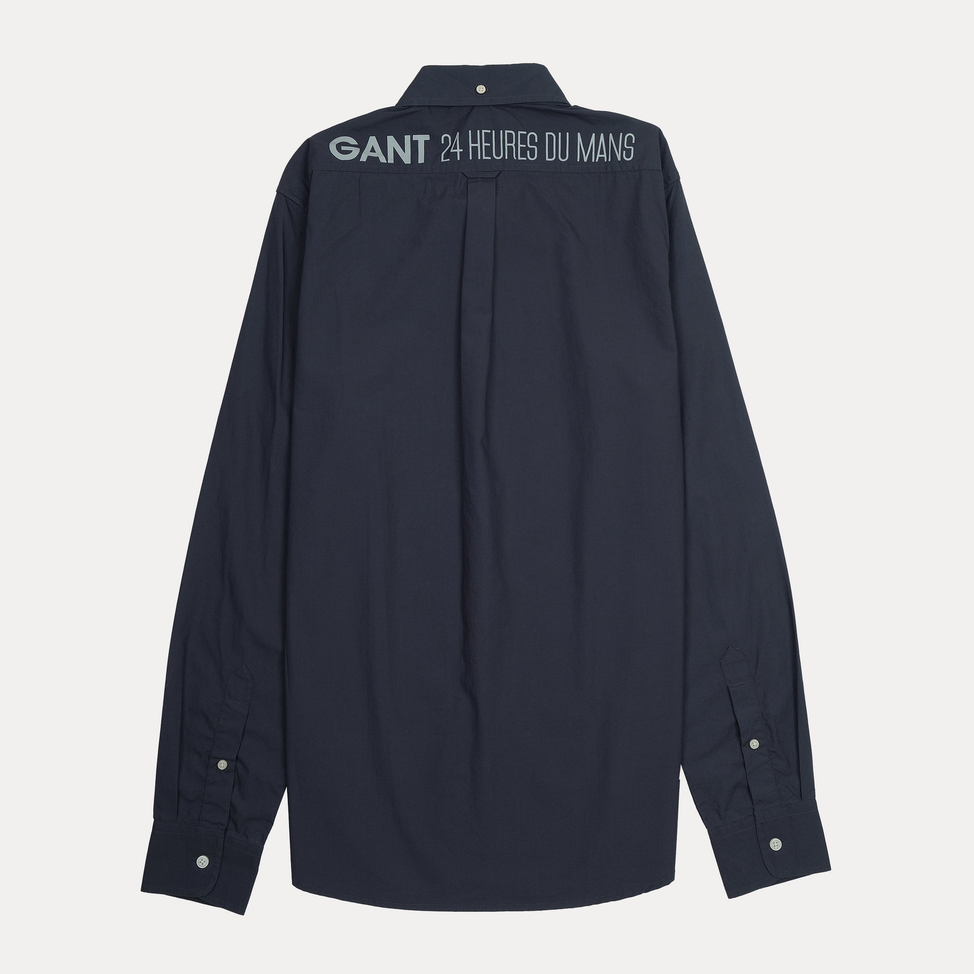 GANT Classic Slim Fit Shirt in Midnight Blue with Le Mans Flair