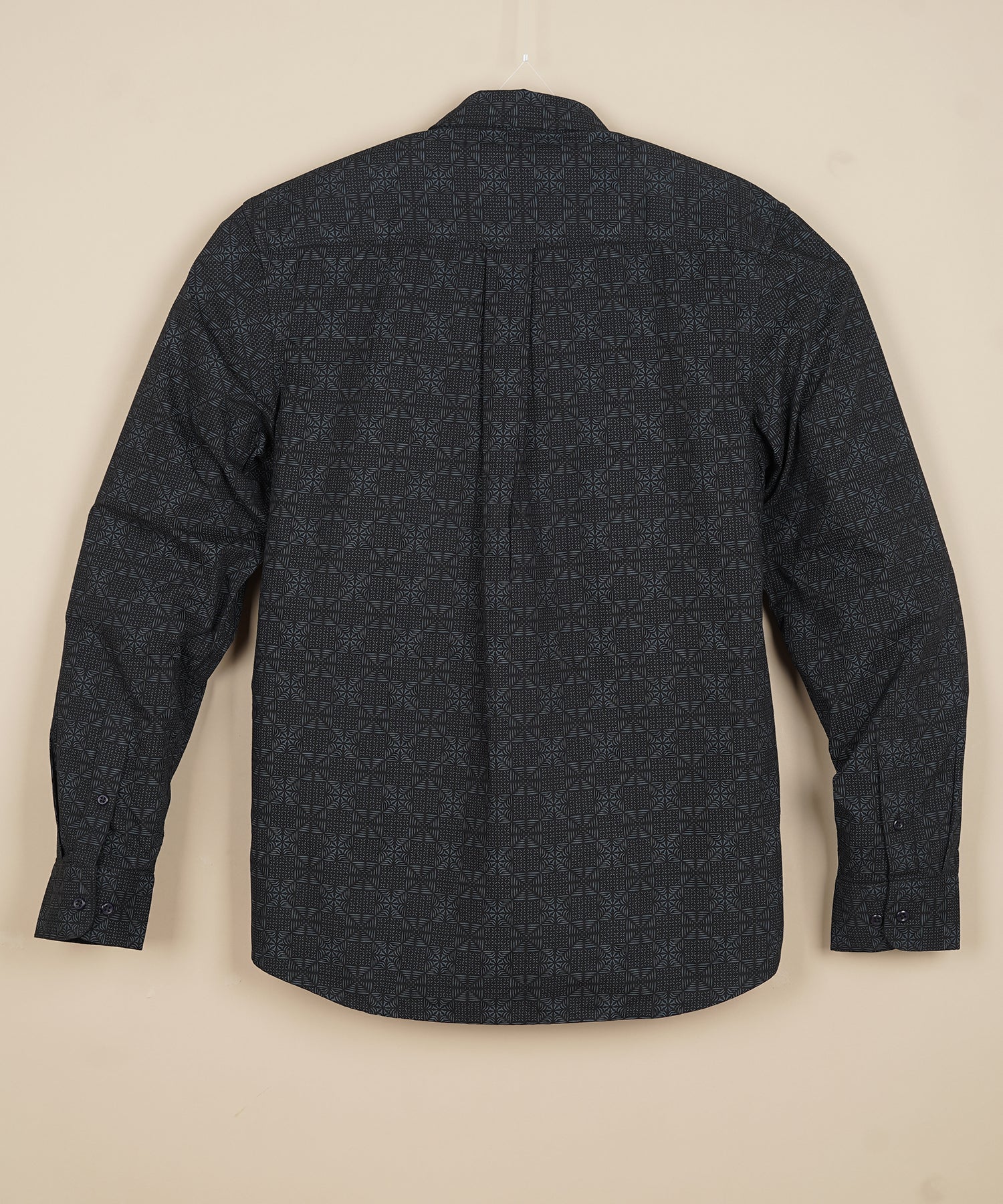 GANT Nebulous Sable Umber Tailored Fit Long Sleeve Button-Up Shirt