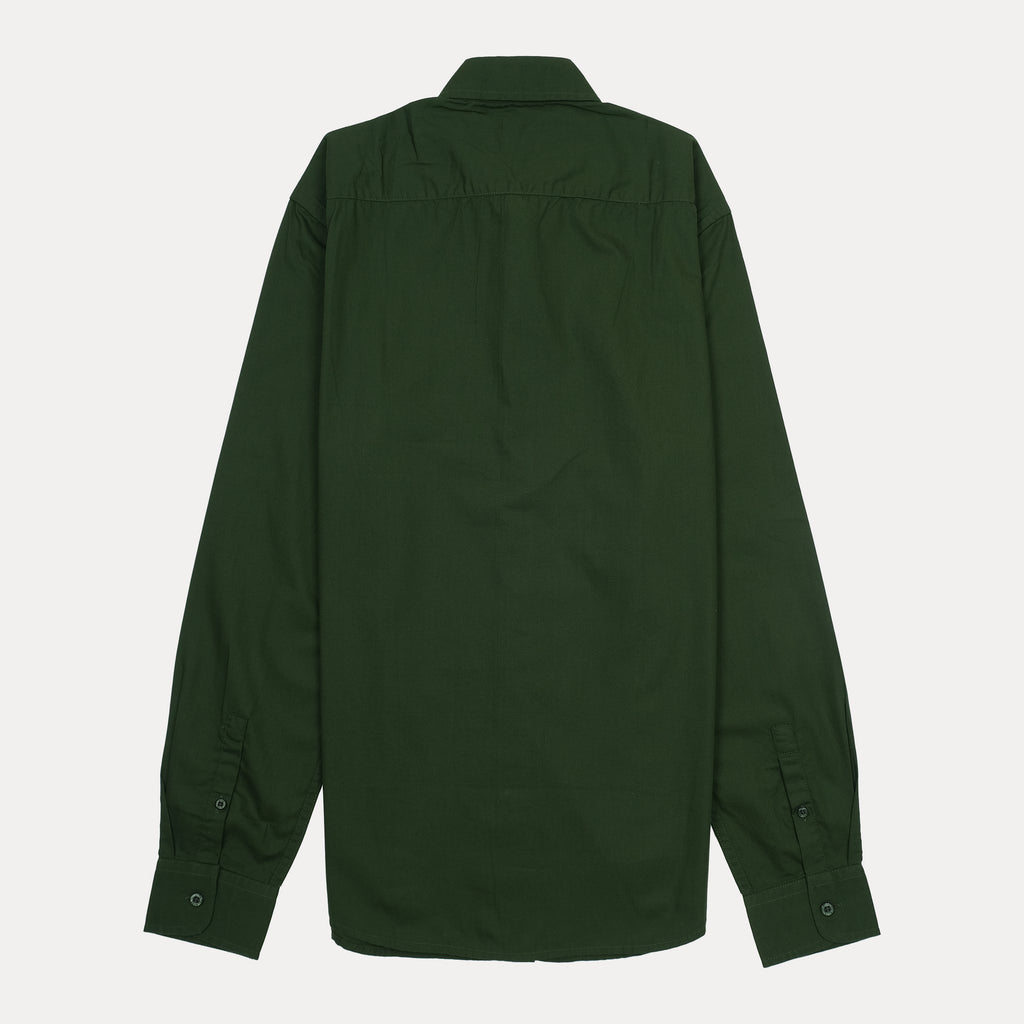 HUGO Circular Eco-Friendly Green Button-Up Shirt