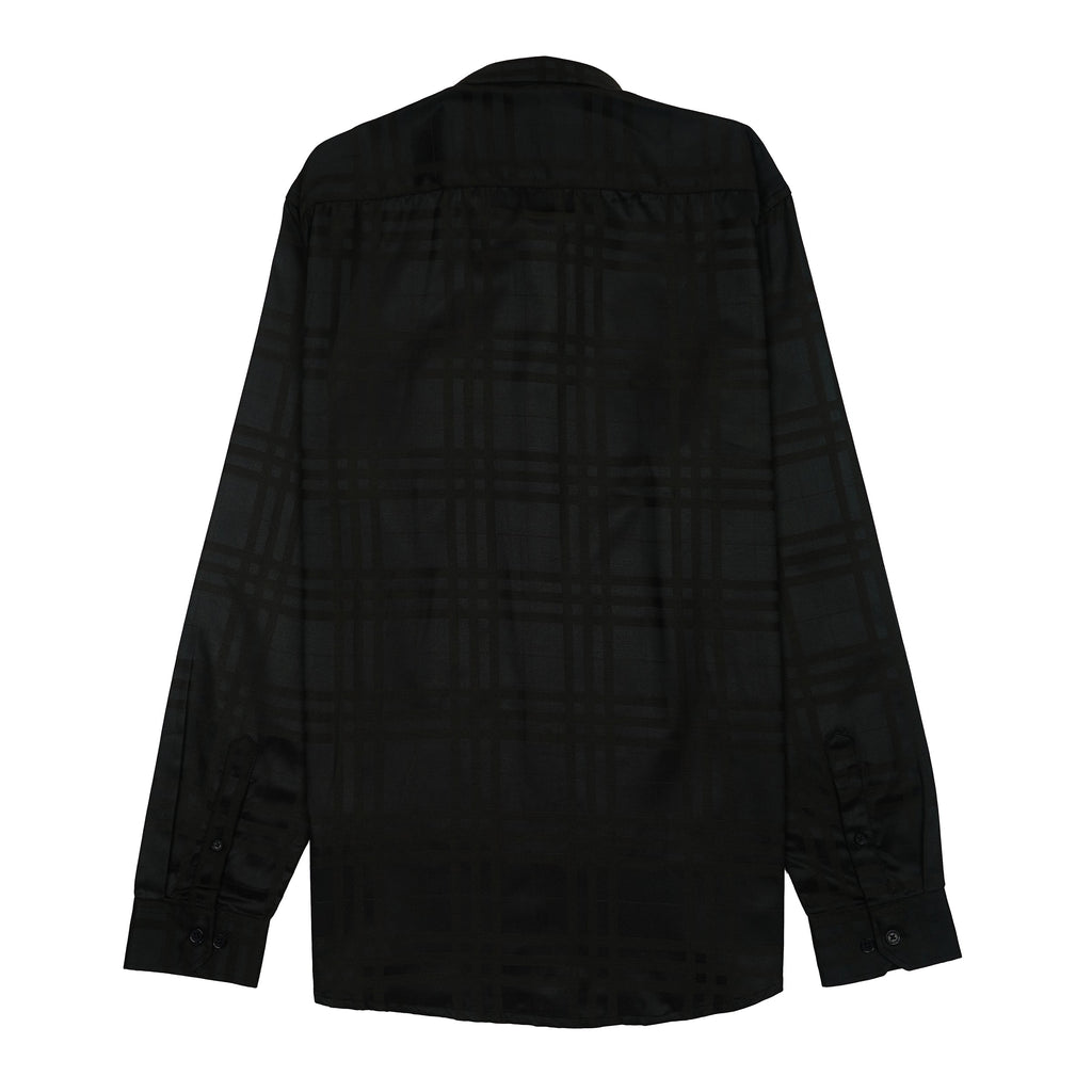 CALVIN KLEIN JEANS Prismatic Onyx Whisper Tailored Fit Long Sleeve Silk Shirt