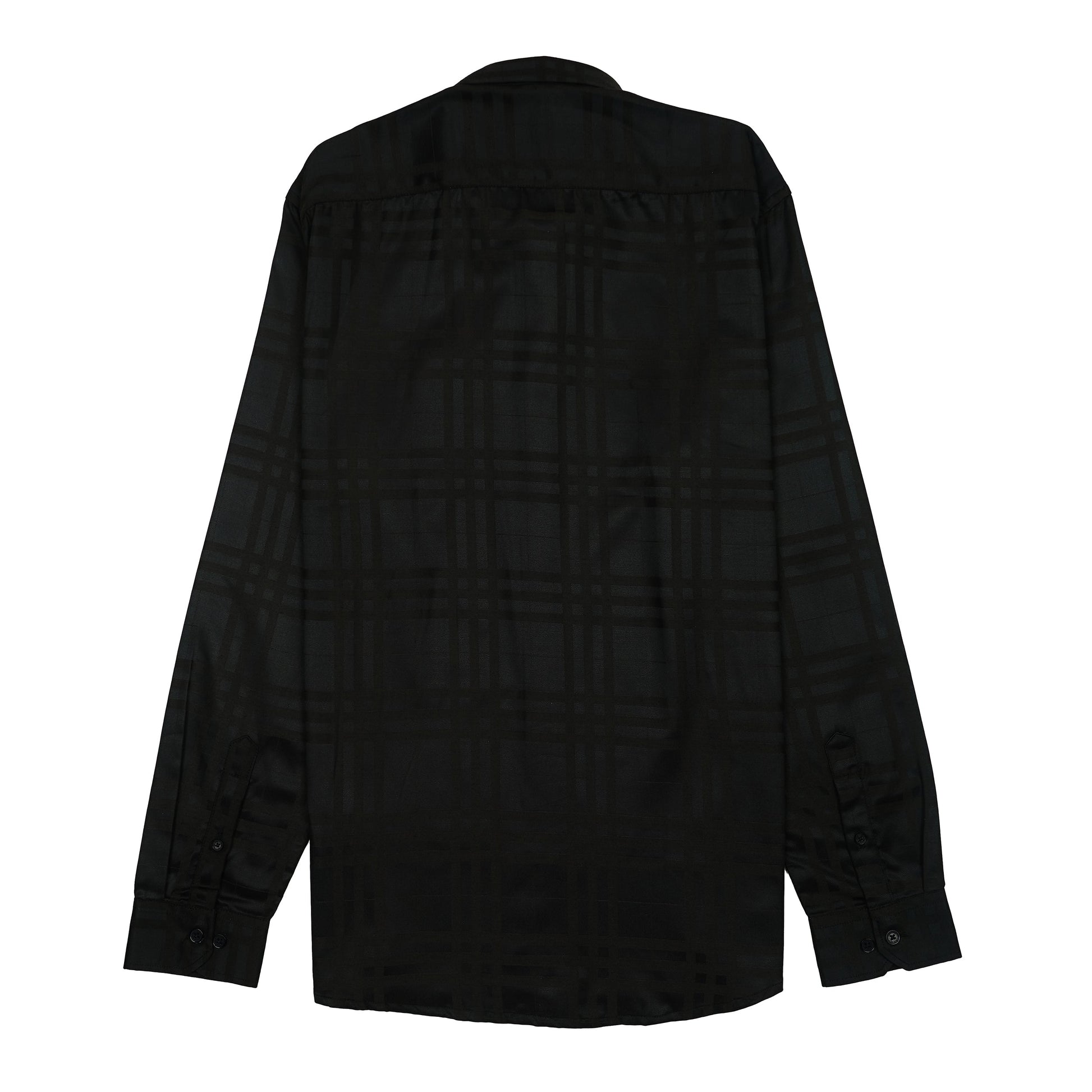 CALVIN KLEIN JEANS Prismatic Onyx Whisper Tailored Fit Long Sleeve Silk Shirt