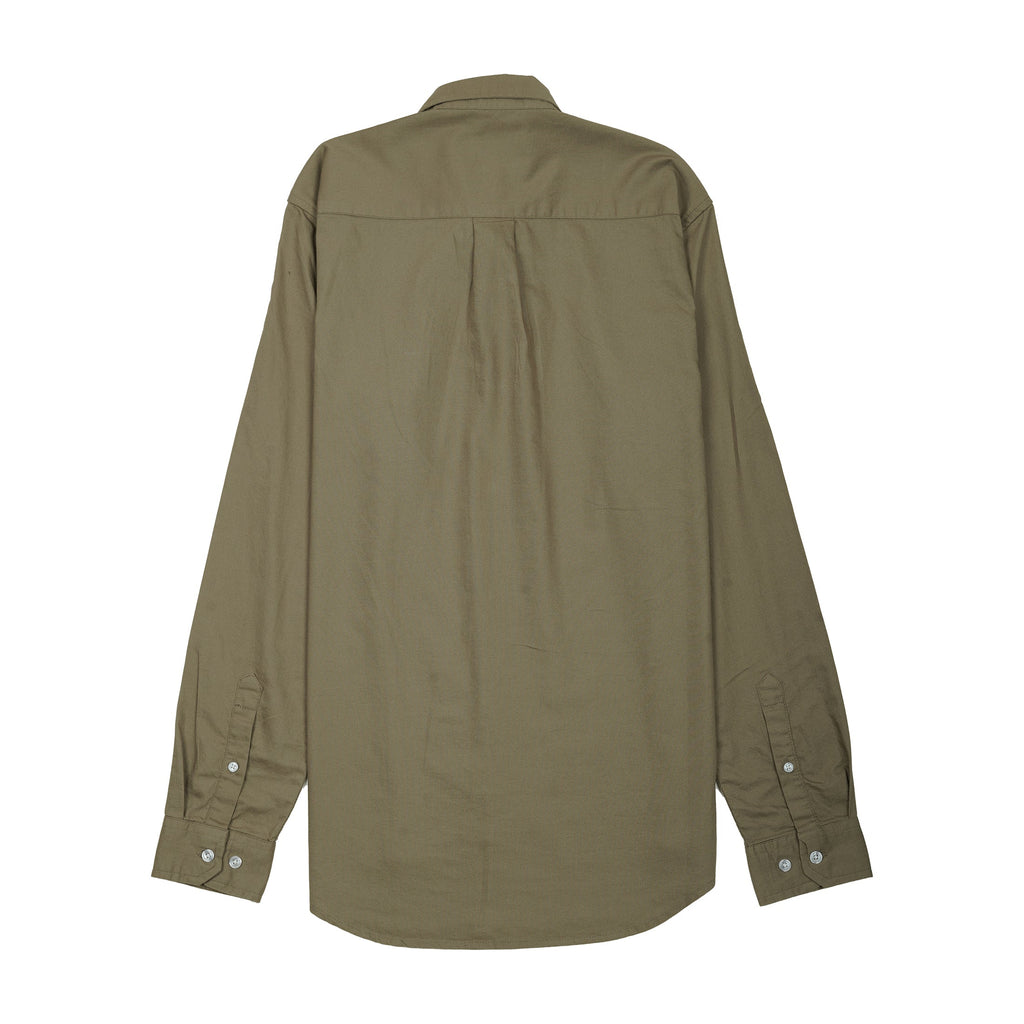 Lacoste Elegant Olive Green Button-Up Shirt