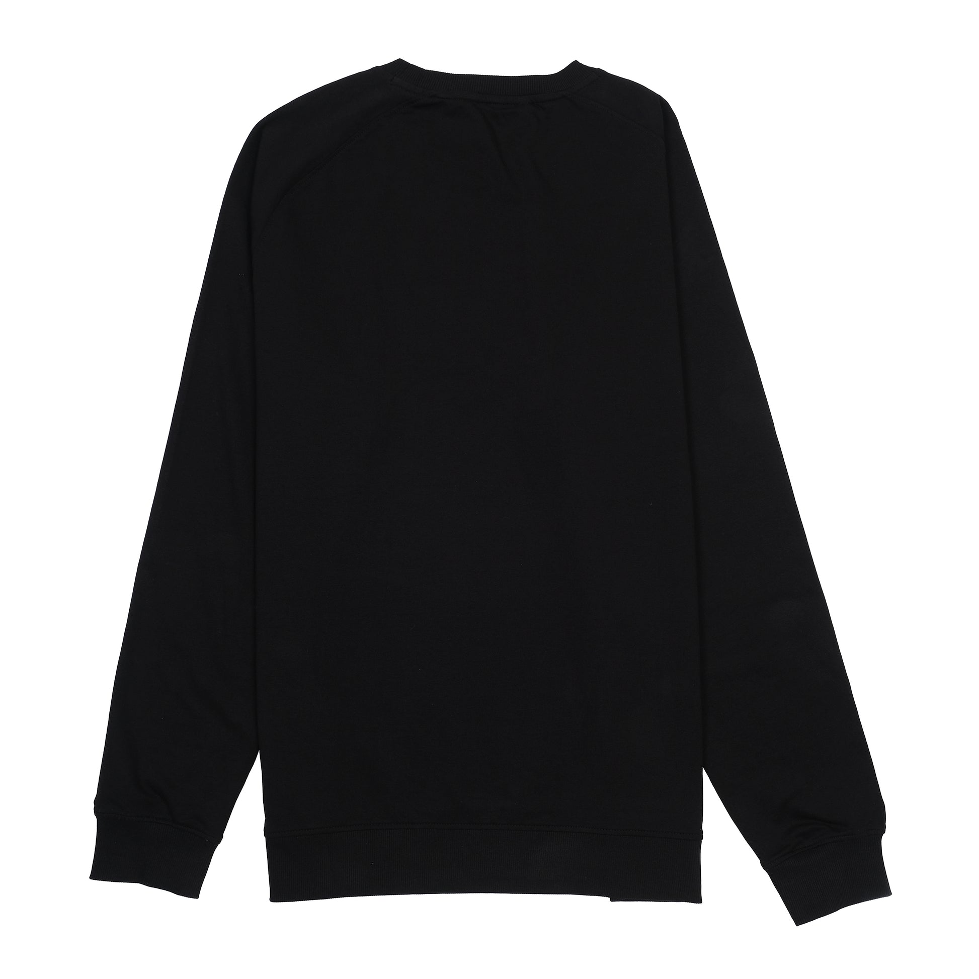 BALMAIN Luxe Black Emblem Crewneck Sweatshirt