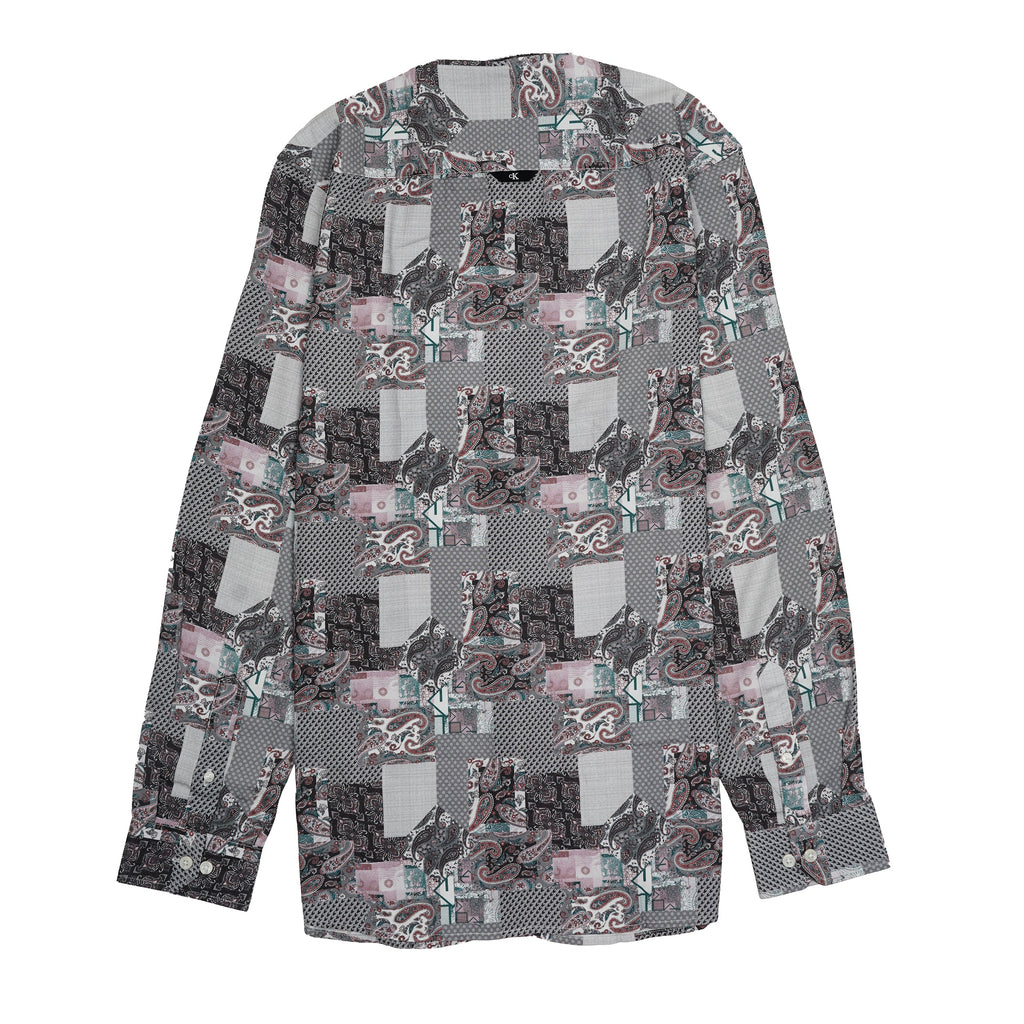 CALVIN KLEIN Prismatic Quartz Ember Slim Fit Long Sleeve Shirt