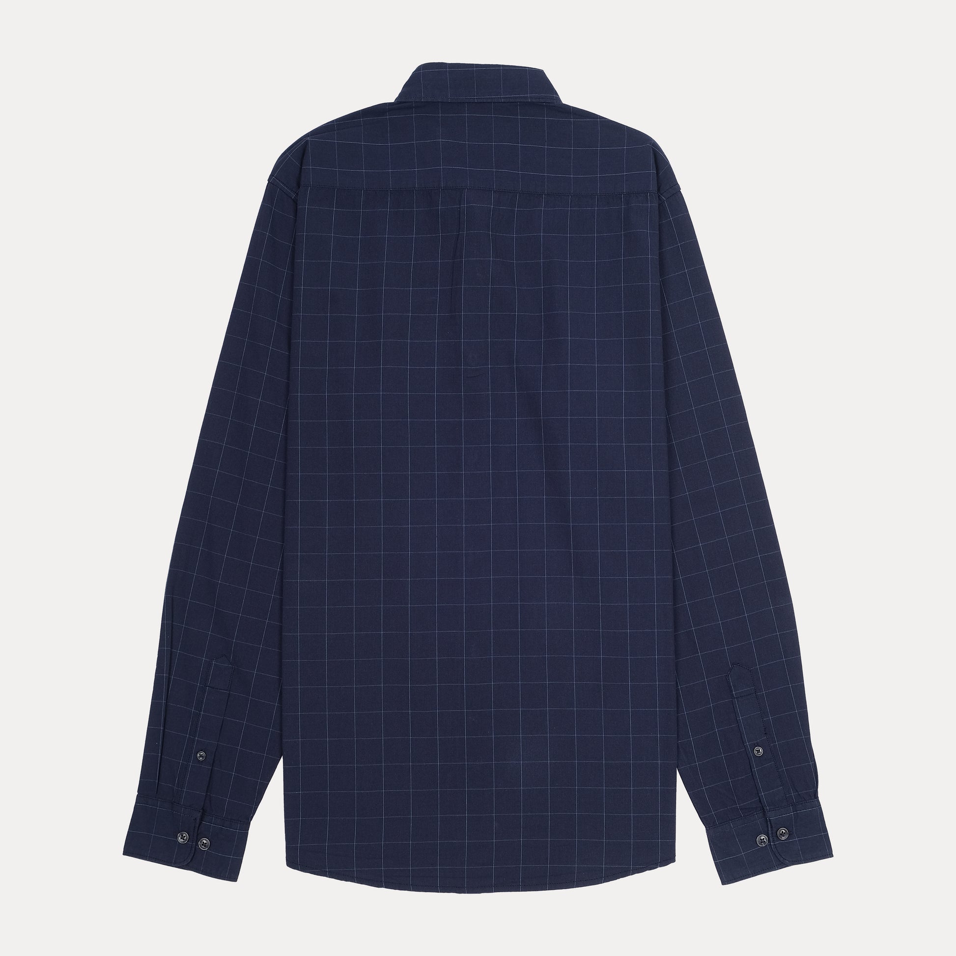 Calvin Klein Elegant Navy Checkered Button-Up Shirt