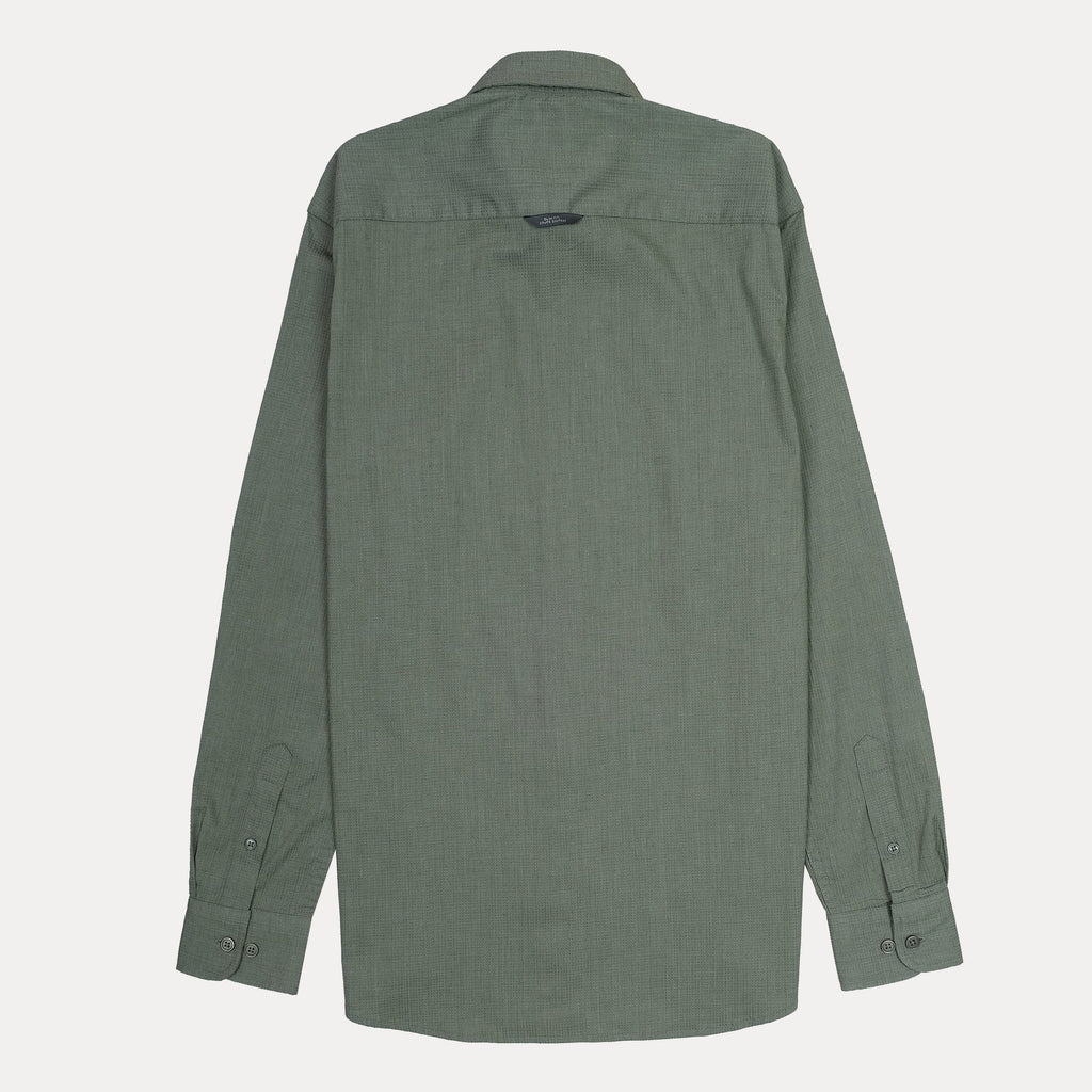 Armani Exchange Effortlessly Chic Olive Green Button-Up Shirt