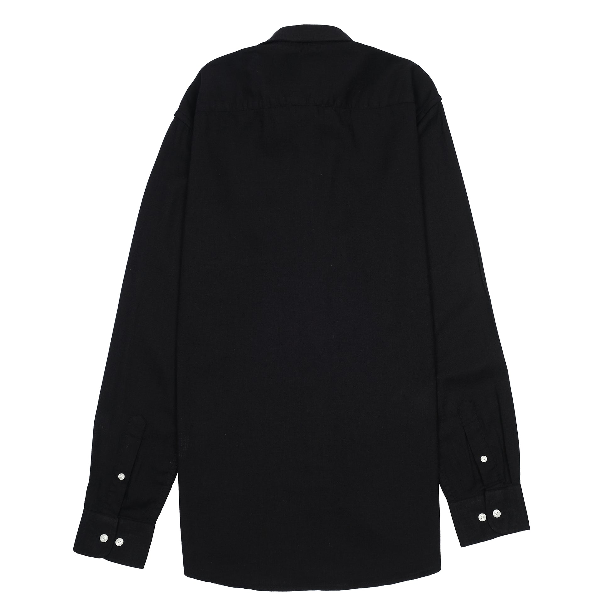 Tommy Hilfiger Classic Charcoal Elegance Button-Up Linen Shirt