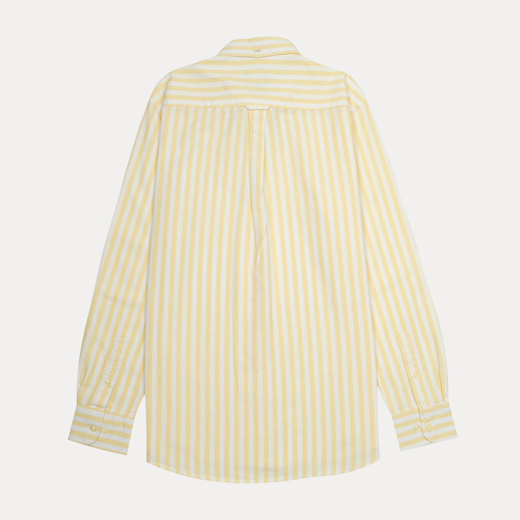 GANT Tech Prep Slim Fit Striped Shirt in Sunlit Yellow