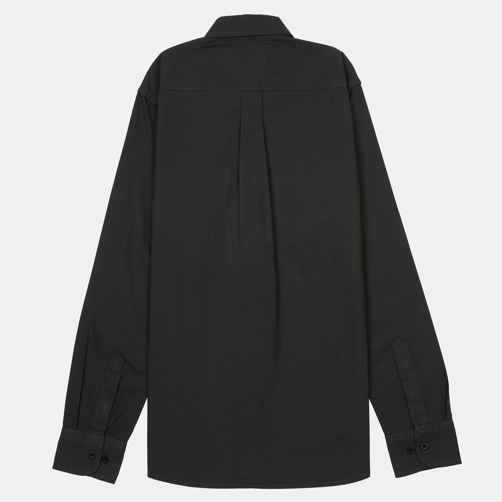 Lacoste Elegant Charcoal Cotton Button-Up Shirt