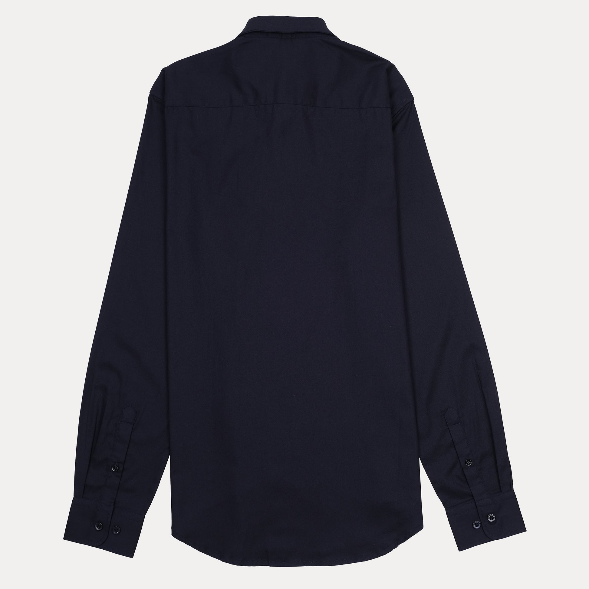 Emporio Armani Elegant Midnight Blue Button-Up Shirt