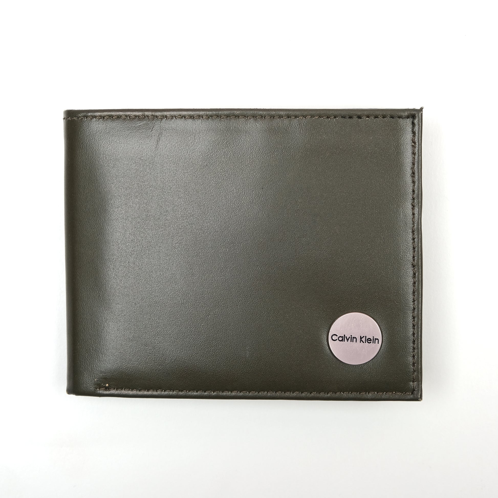 Calvin Klein Elegant Olive Leather Wallet