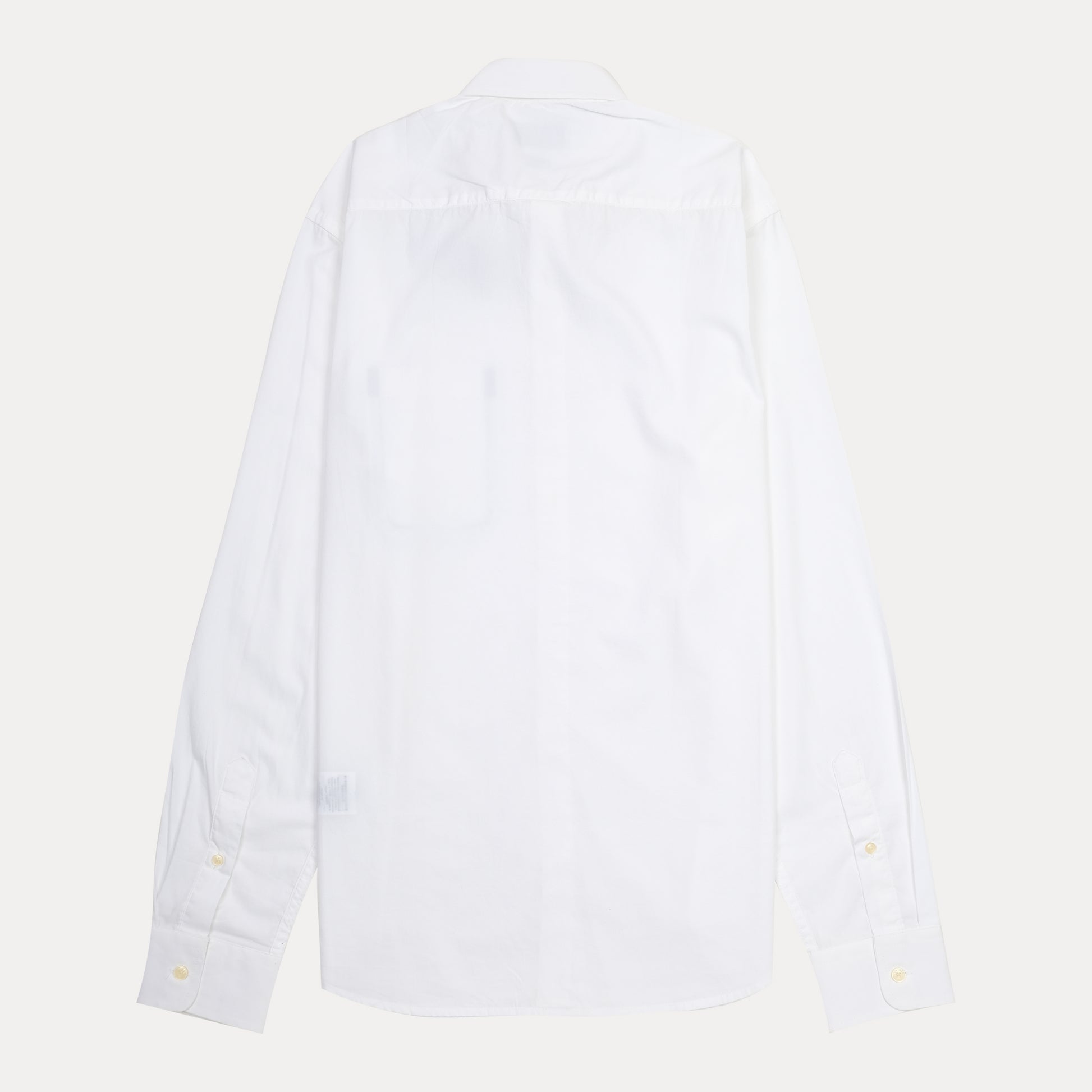HACKETT Elegant Whisper White Slim Fit Shirt with Navy Pocket Detail